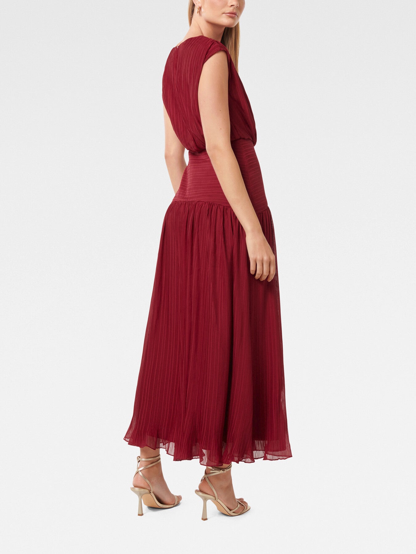 Lila Crinkle Maxi Dress