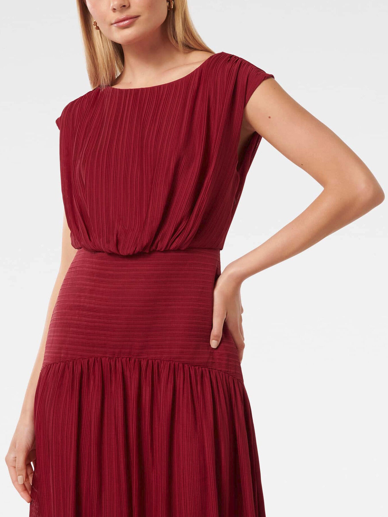 Lila Crinkle Maxi Dress