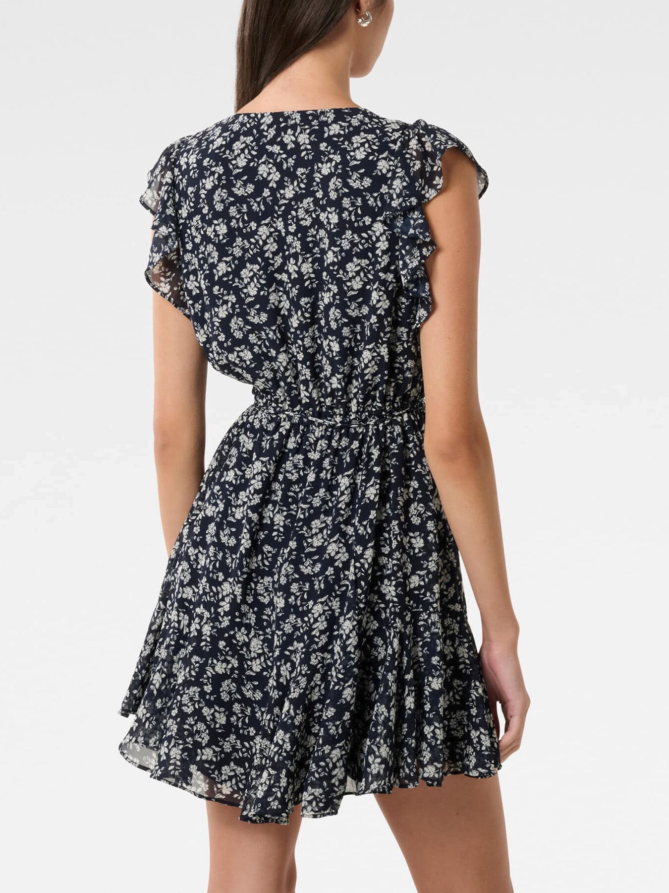 Maxine Flutter Sleeves Mini Dress