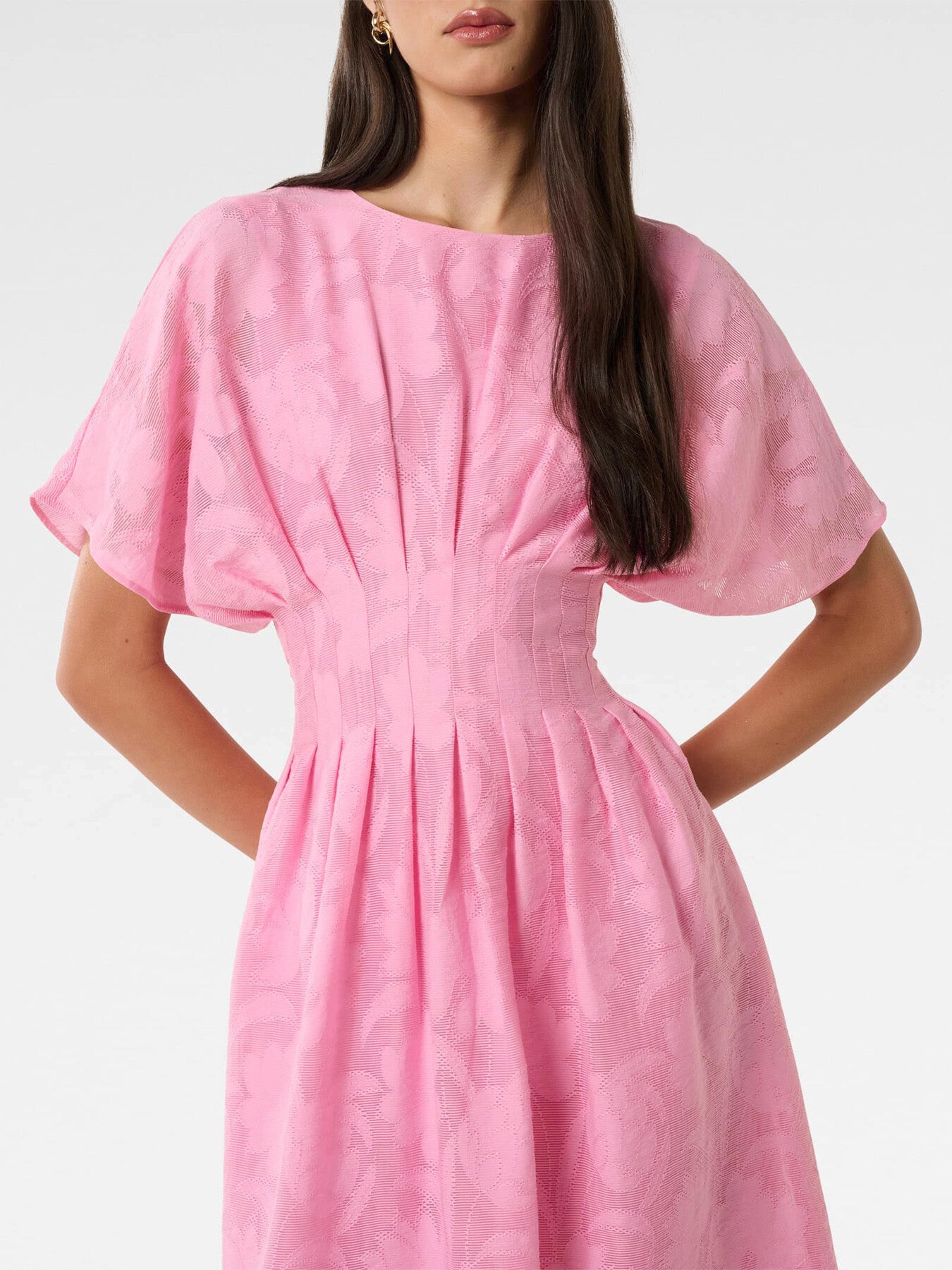 Eve Jacquard Seam Midi Dress