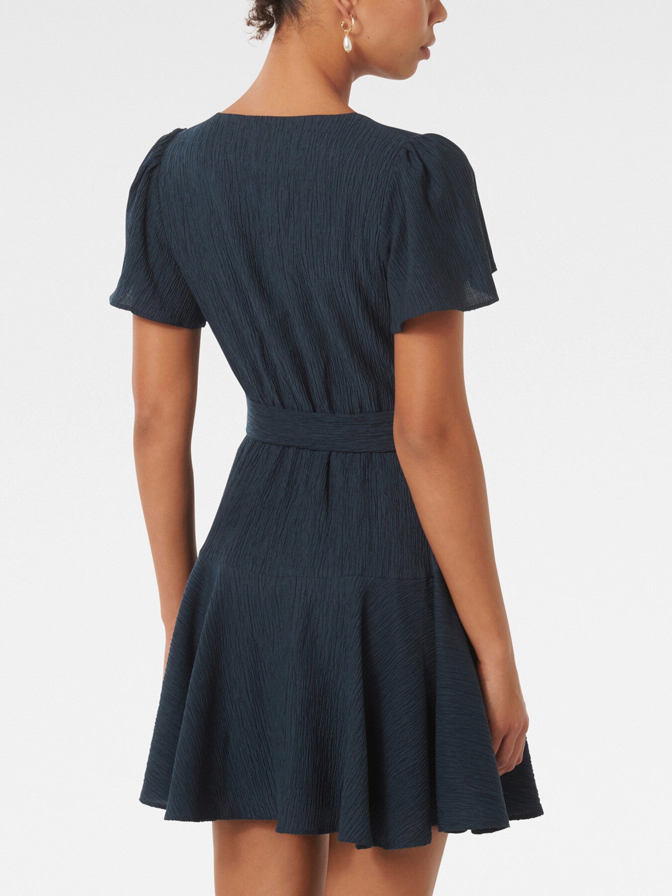 Chrissie Flutter Sleeves Mini Dress