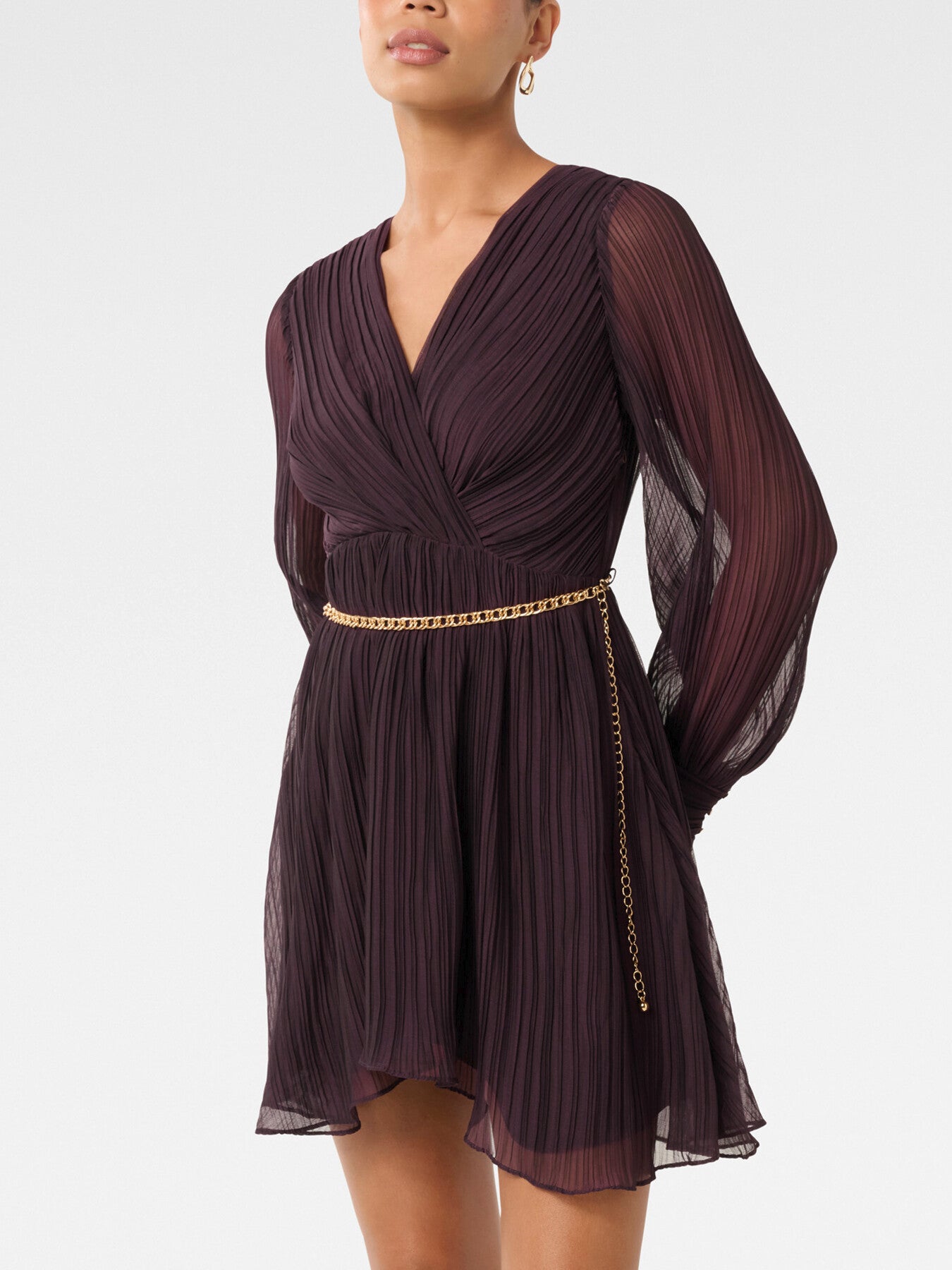 Genevieve Crinkle Mini Dress