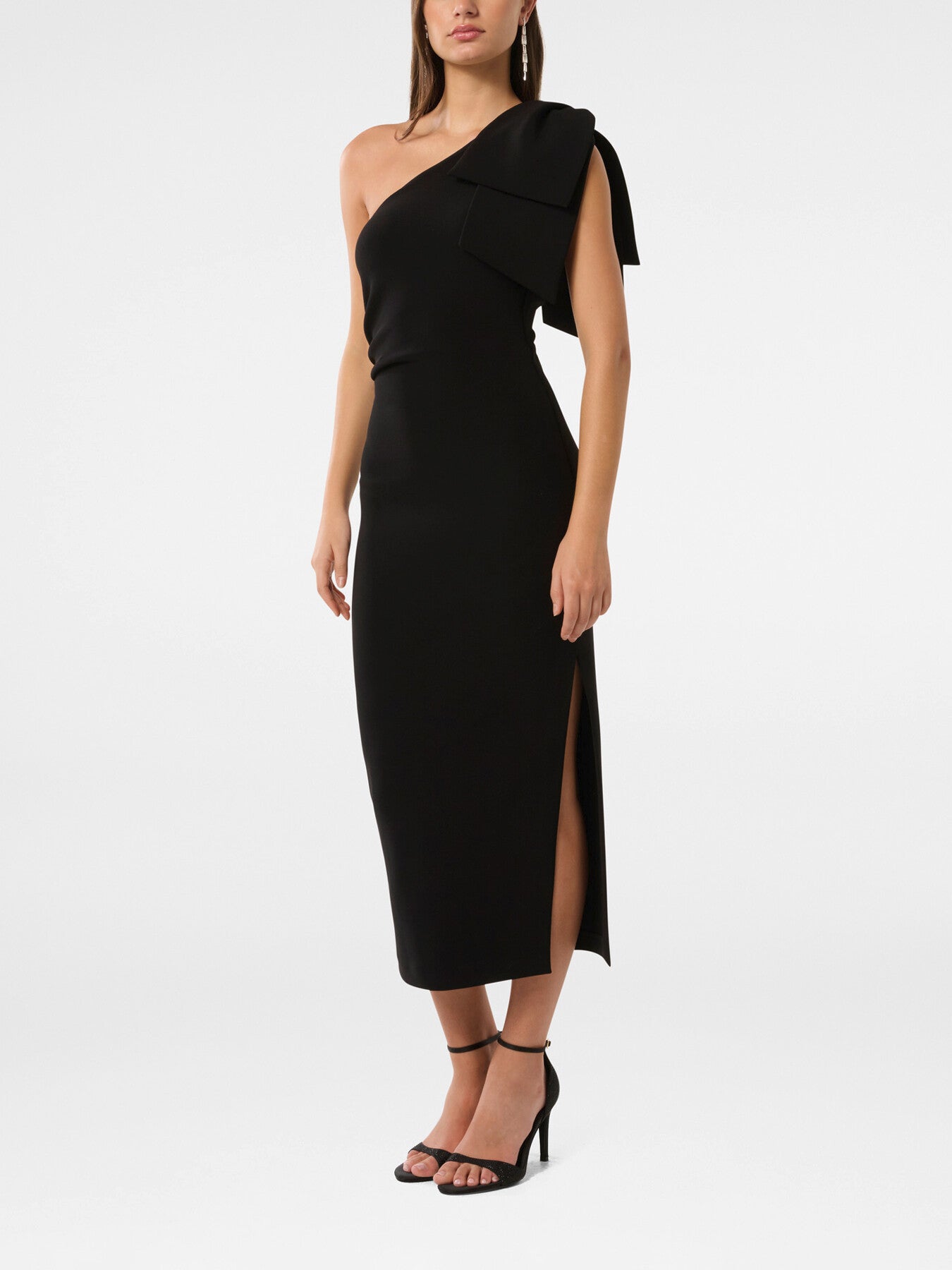 Jade Bow Bodycon Midi Dress