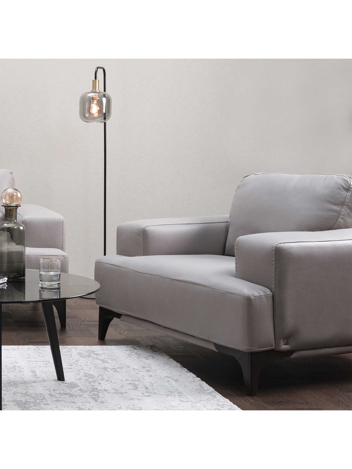 Draper Leather Snuggle Chair