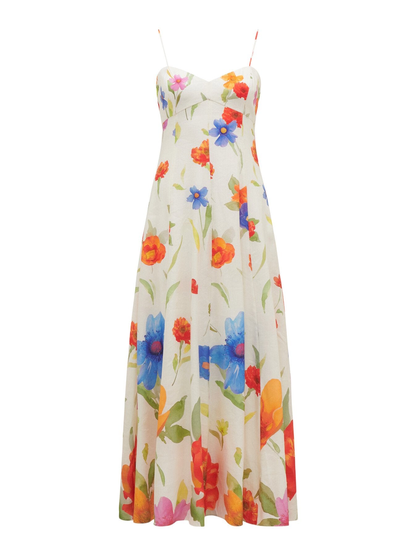 Vayda Strap Midi Sun Dress