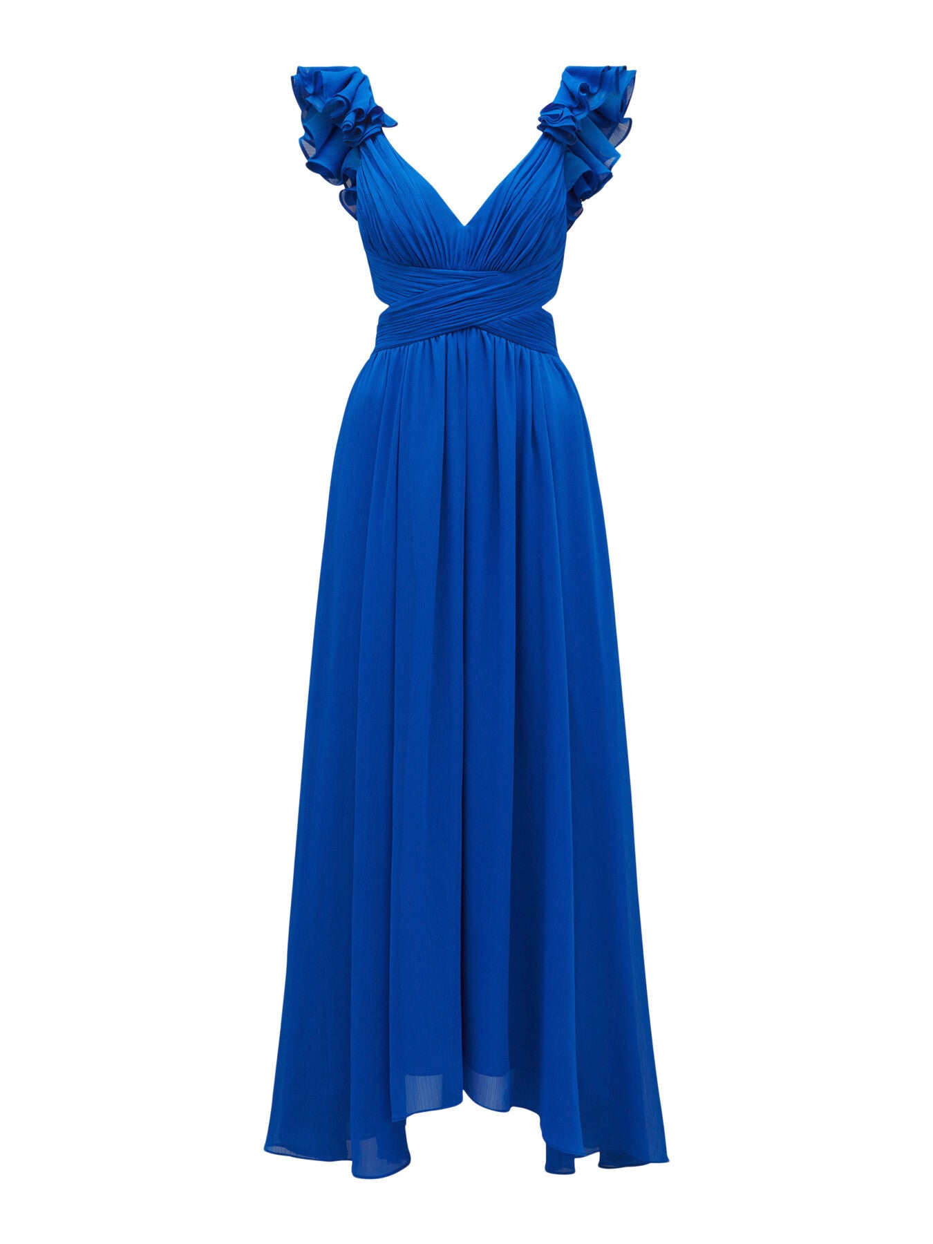 Selena Ruffle Shoulder Maxi