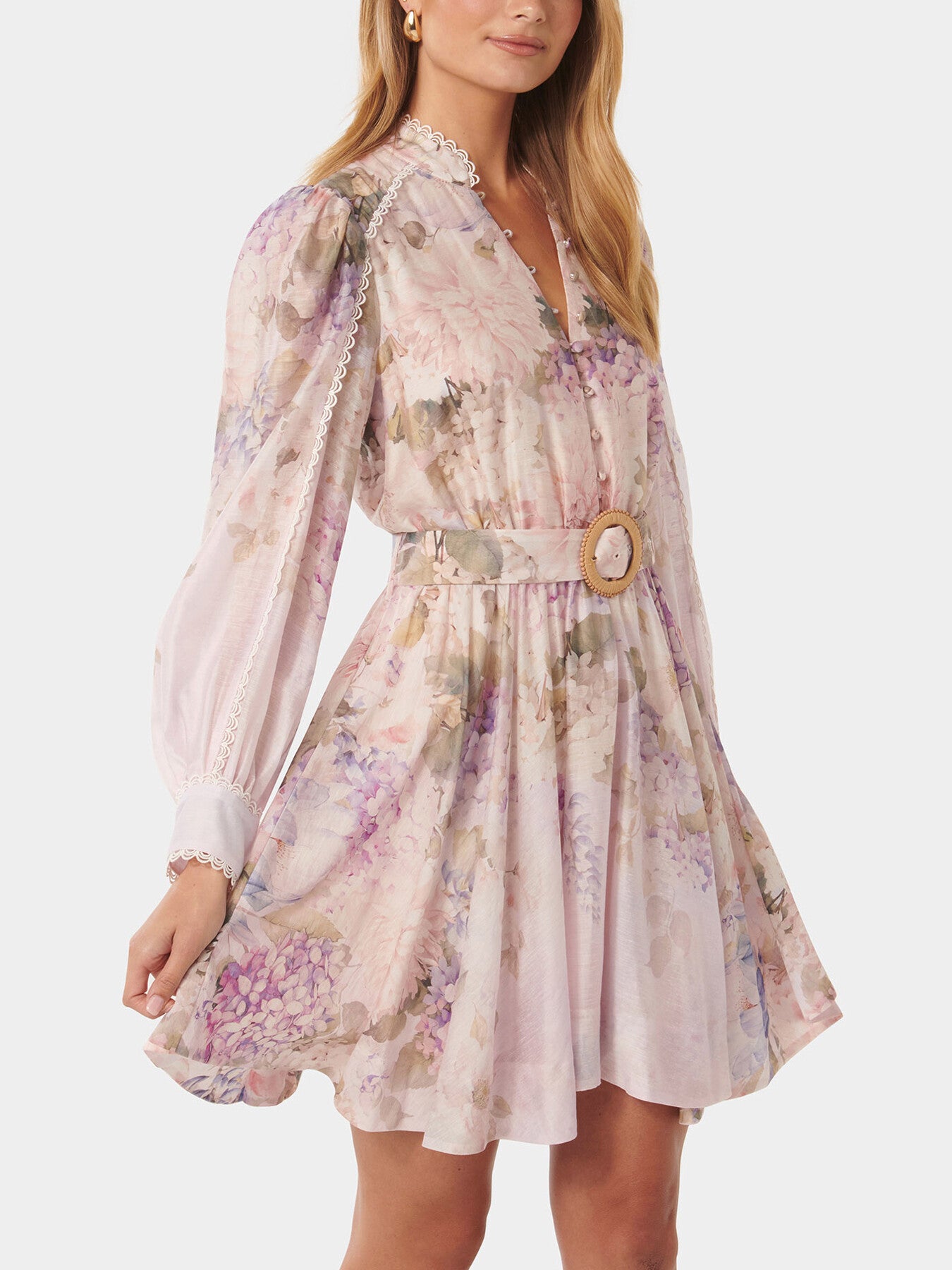 Vienna Trim Detail Skater Dress