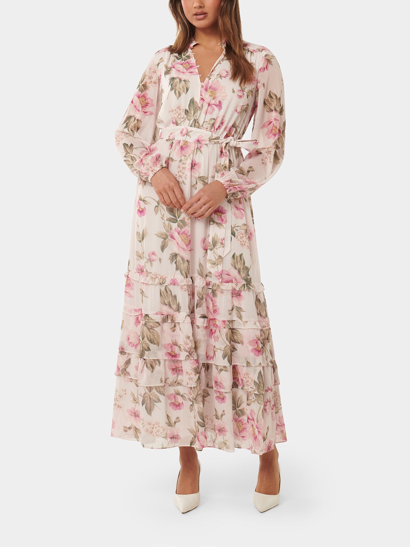 Sonia Ruffle Midi Dress