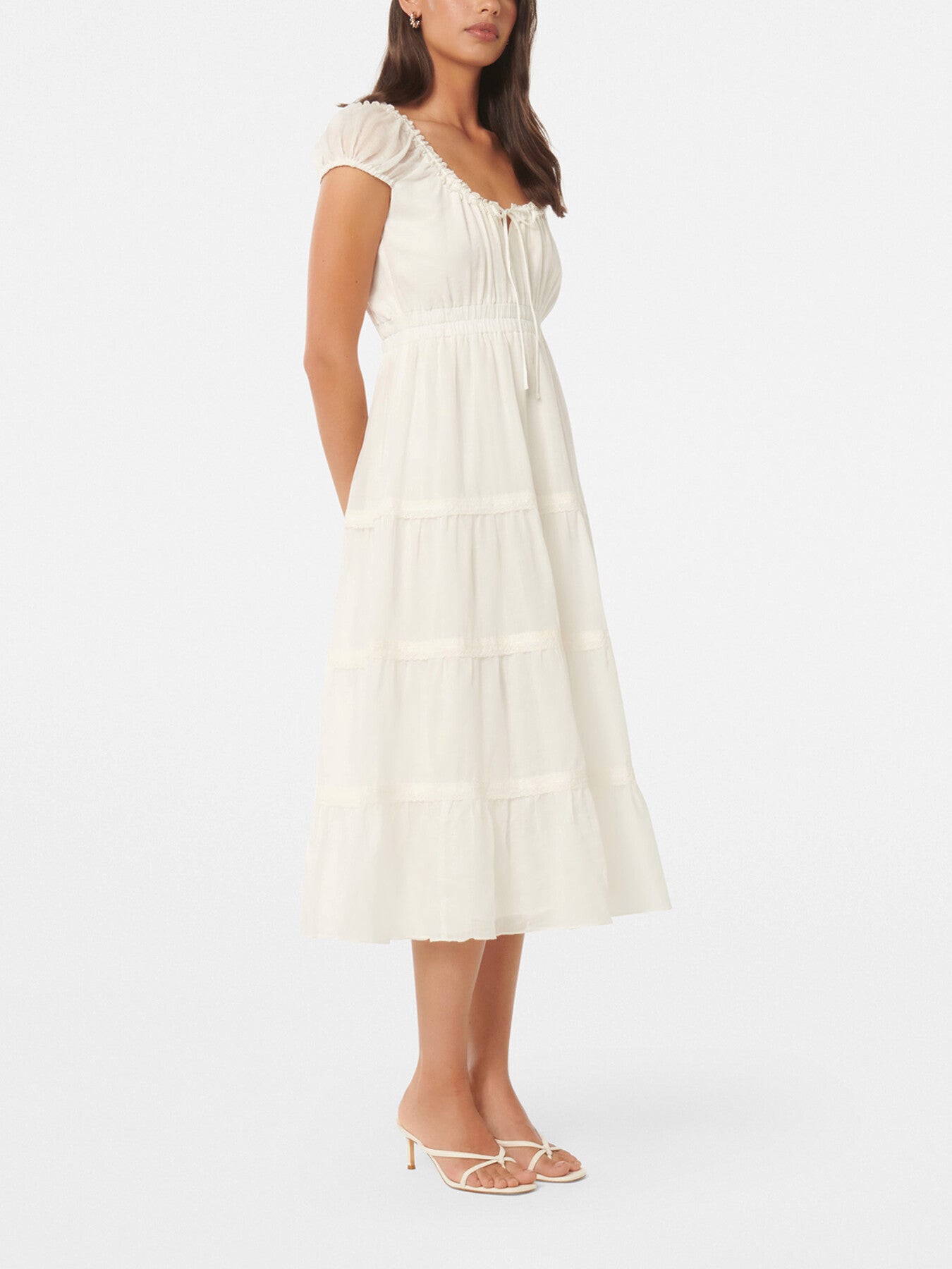 Tuscany Trim Detail Midi Dress