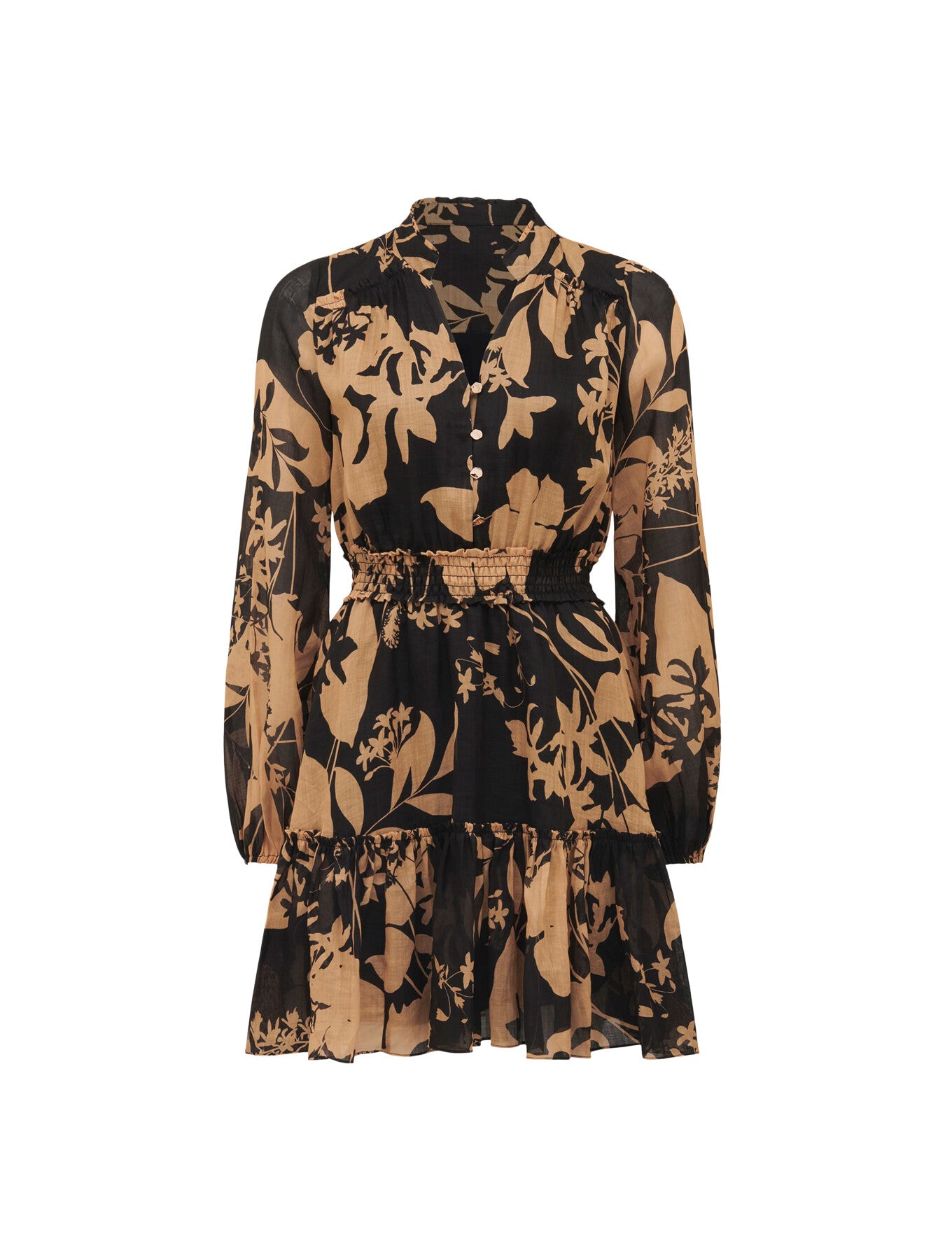 Aubrey Shirred Waist Mini Dress