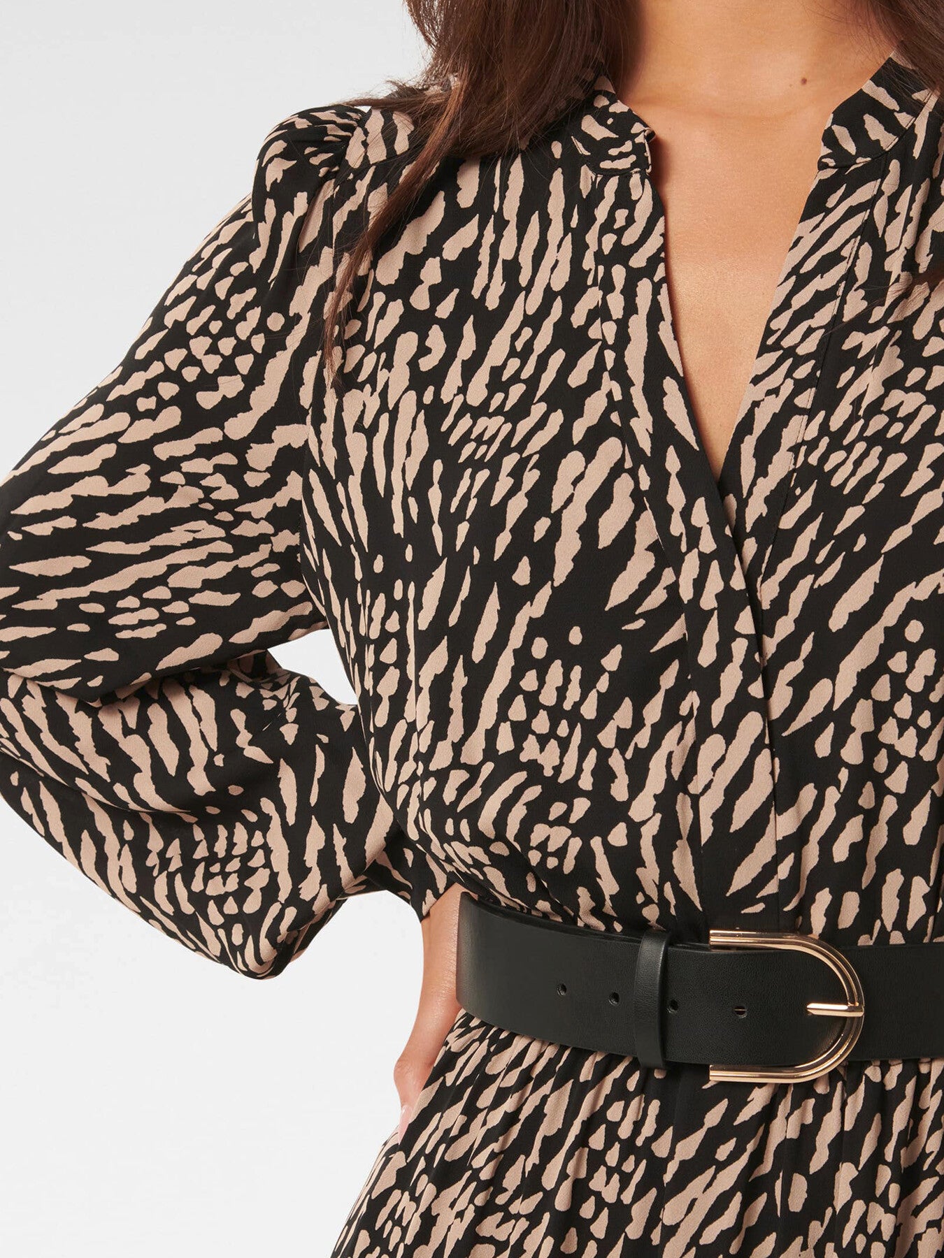 Hollie Blouson Sleeves Mini Dress