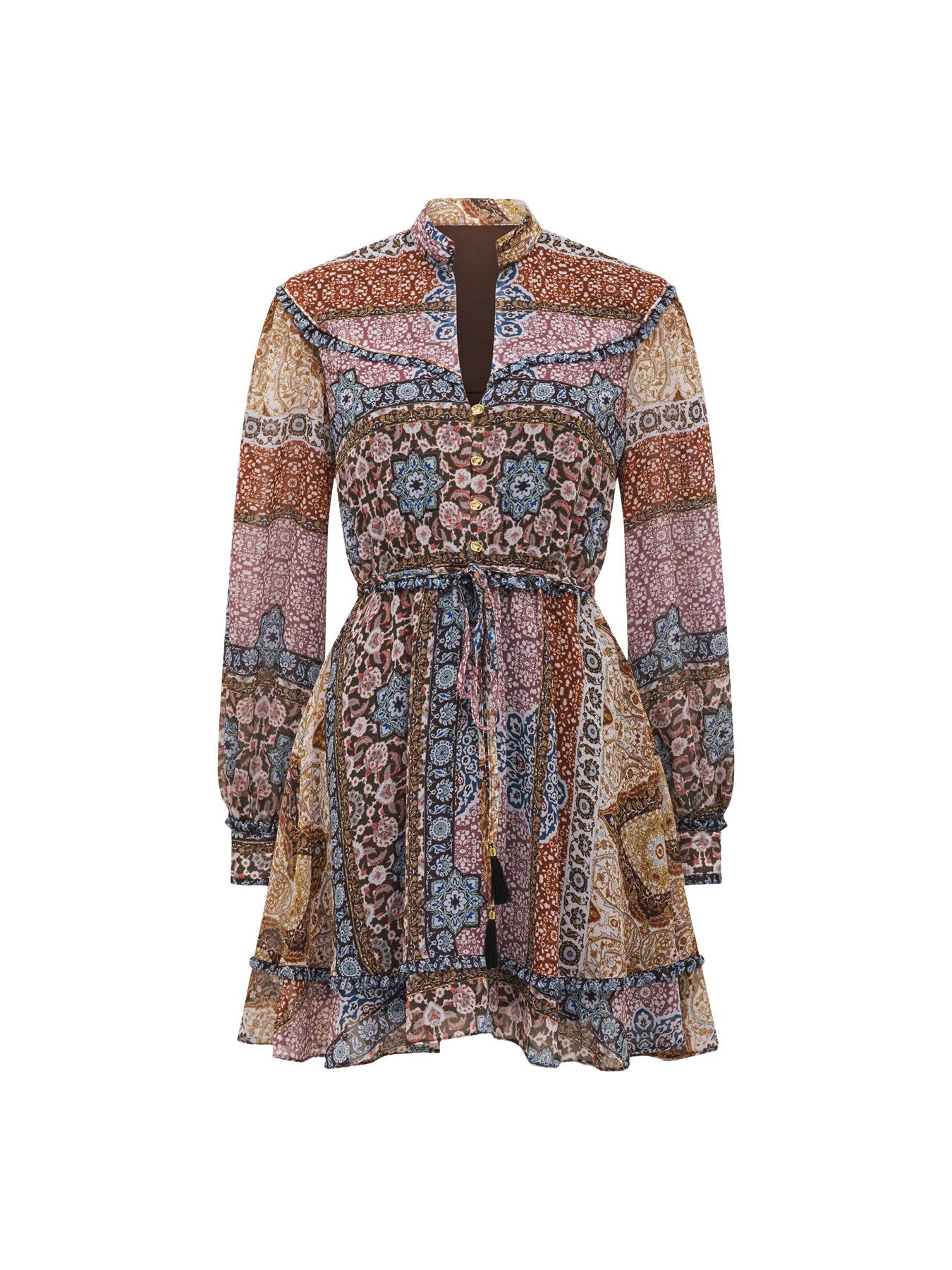 Sonny Frill Trim Mini Dress