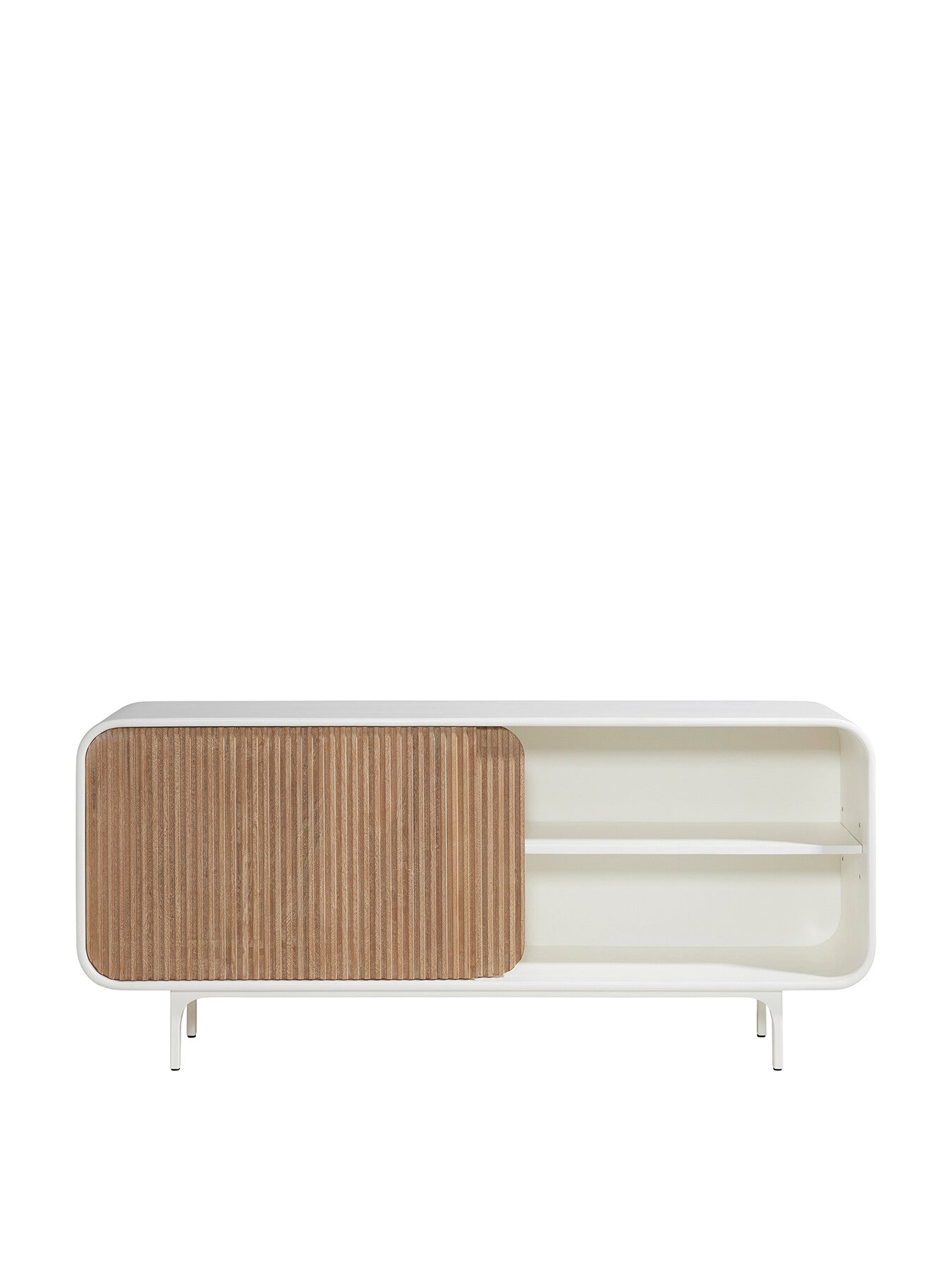 Femi 2 Door Sideboard With Slatted Sustainable Wood