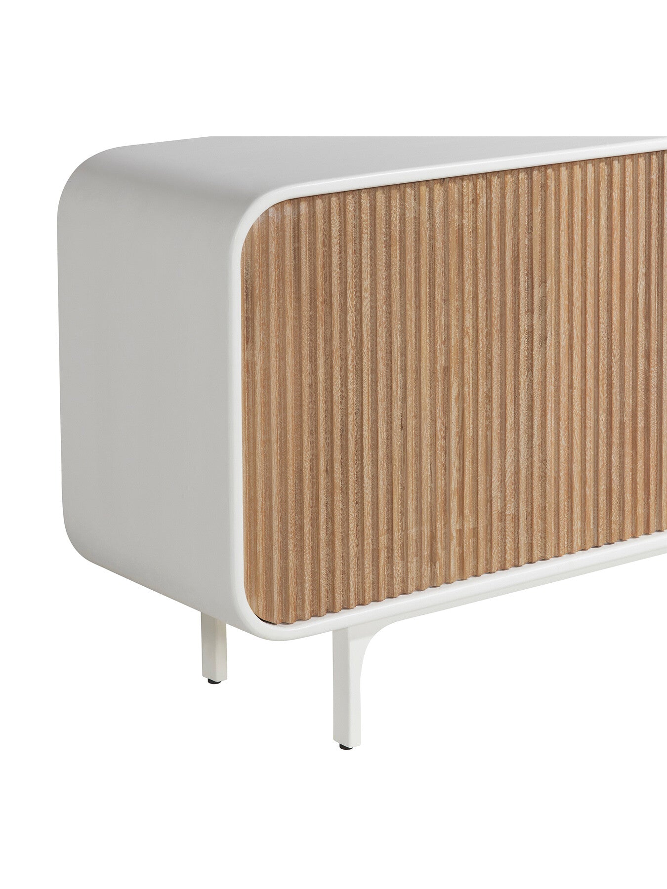 Femi 2 Door Sideboard With Slatted Sustainable Wood