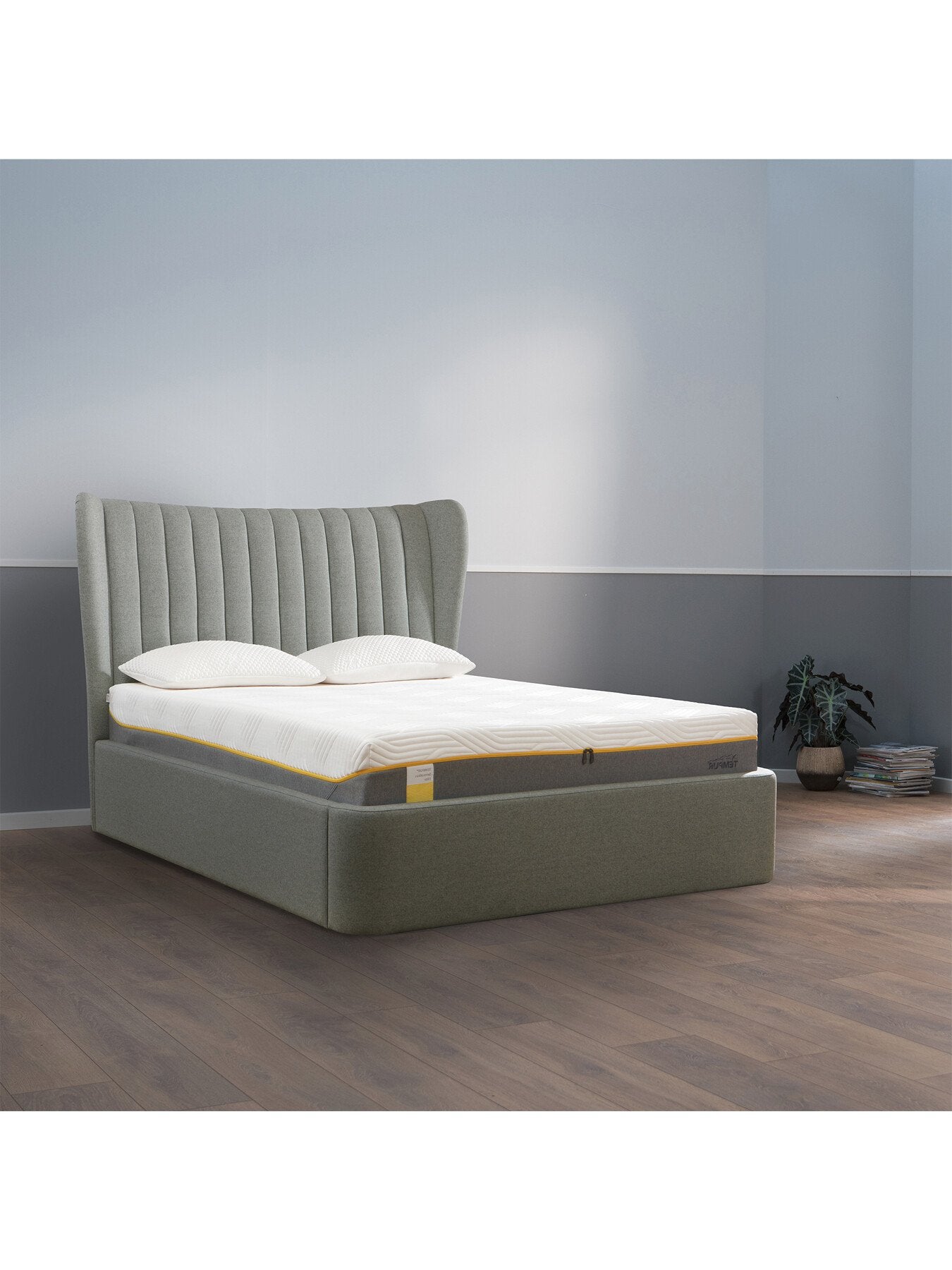 Horton Fabric King Ottoman Bed Frame