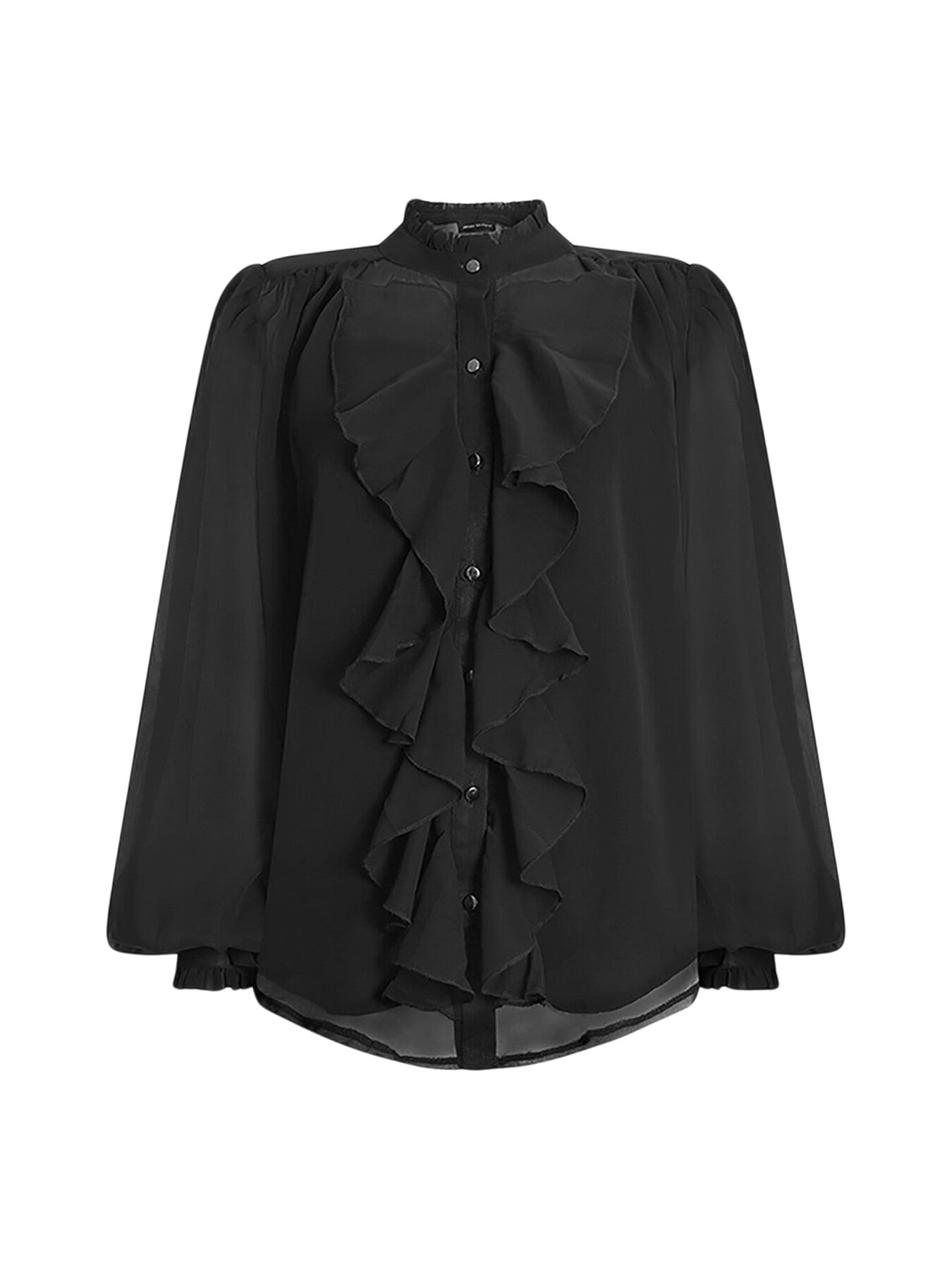 Ruffle Shift Shirt