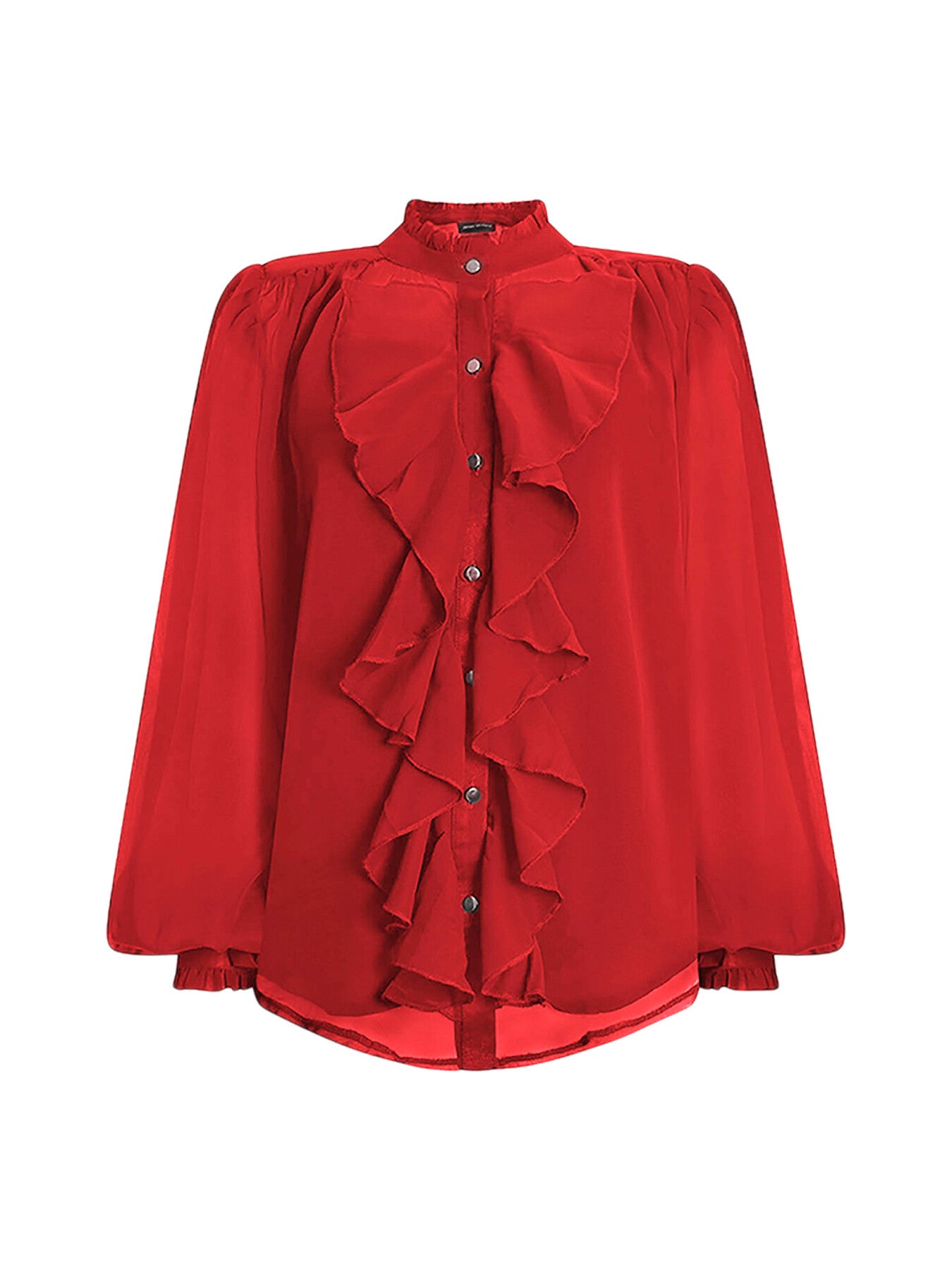 Ruffle Shift Shirt