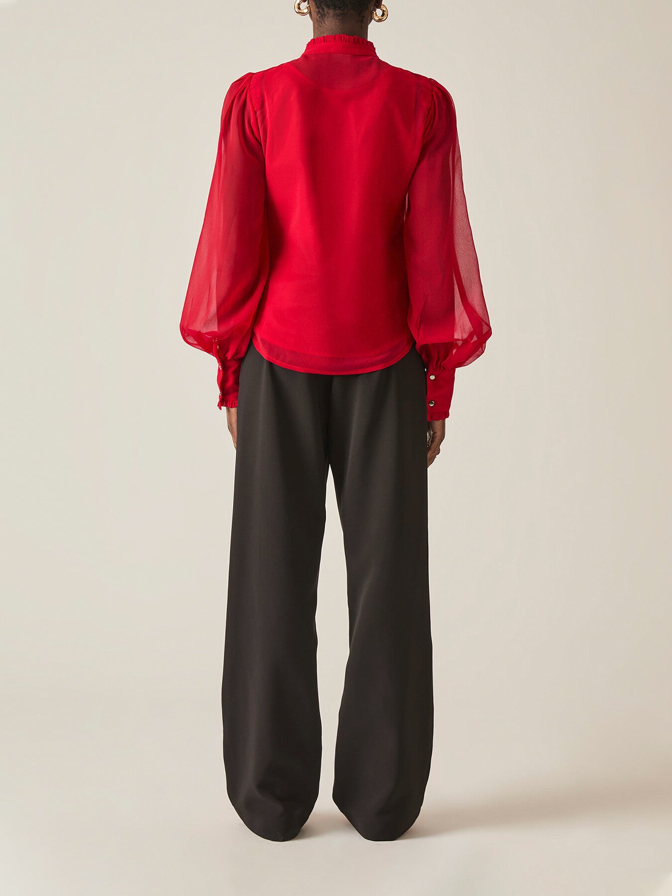Ruffle Shift Shirt