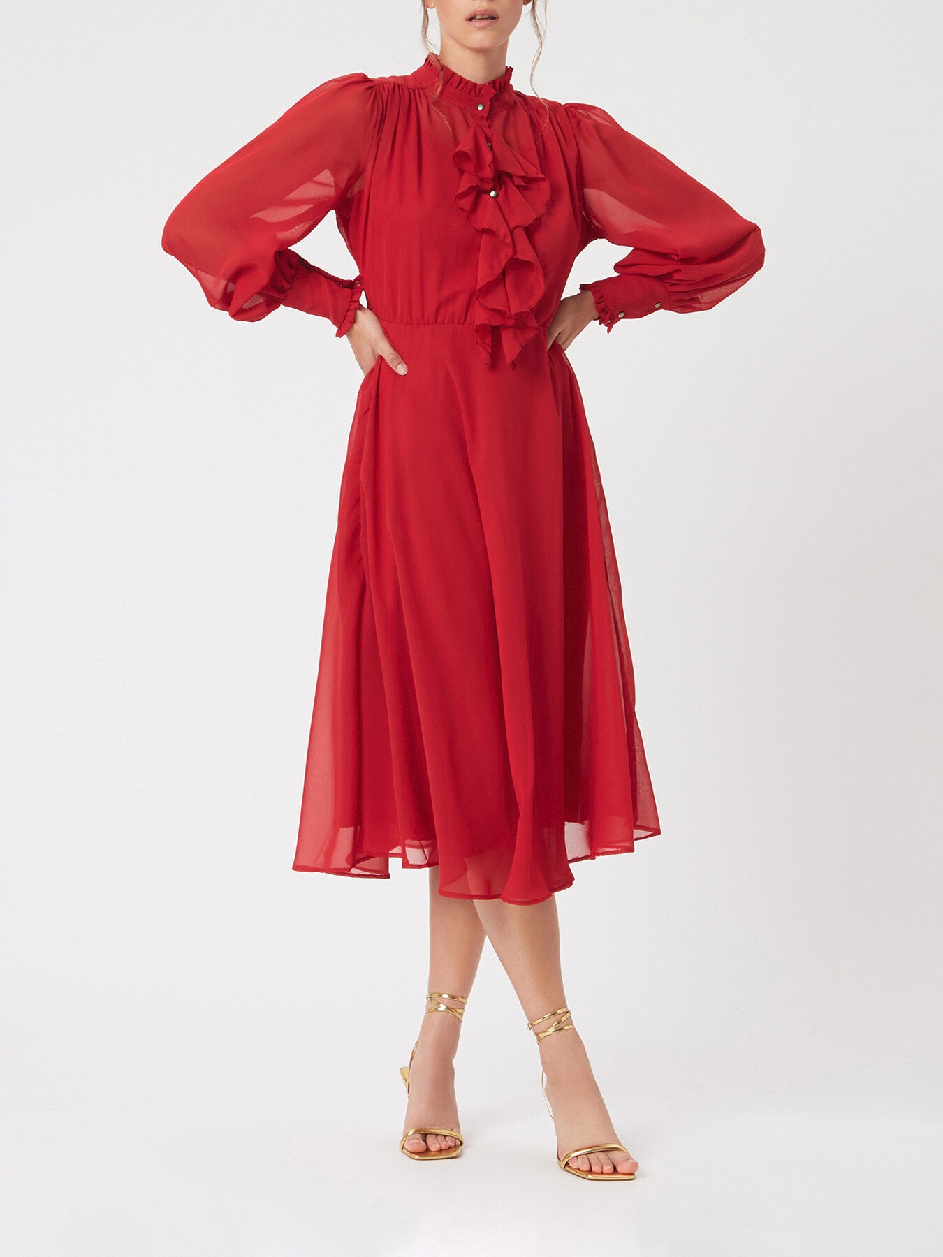 Ruffle Midi Dress
