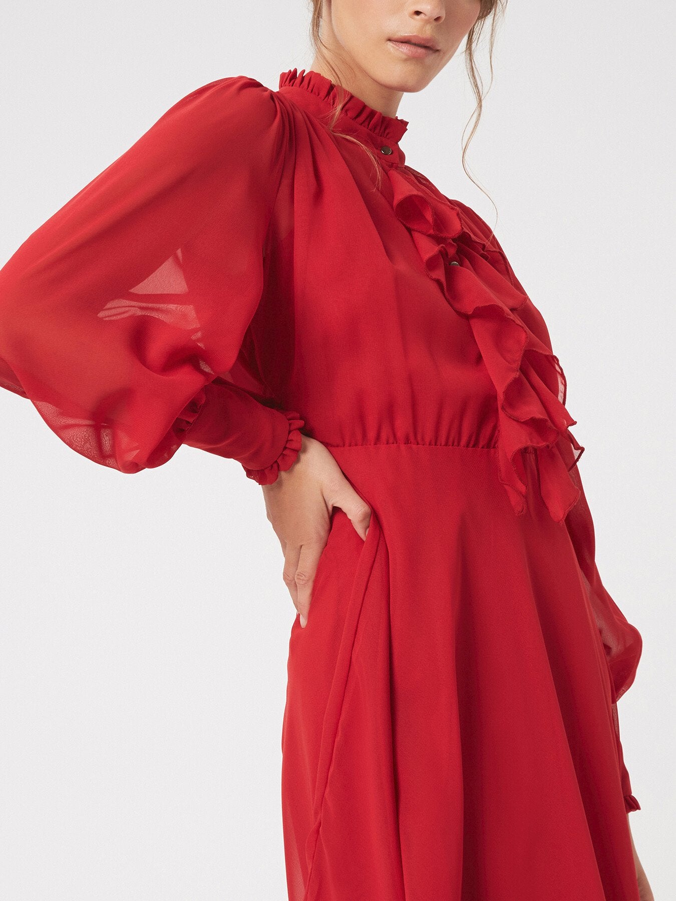 Ruffle Midi Dress