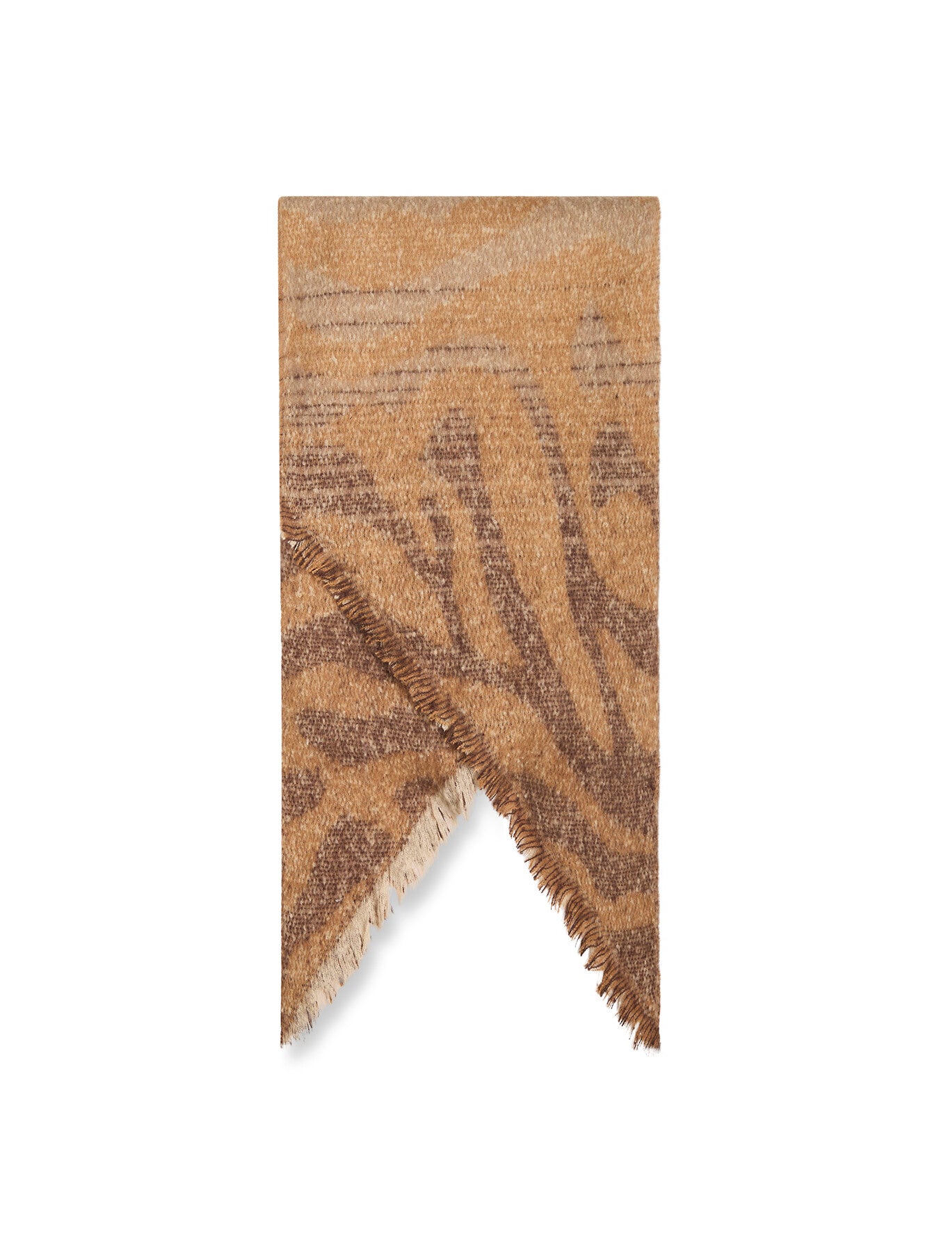 Tiger Print Black Scarf