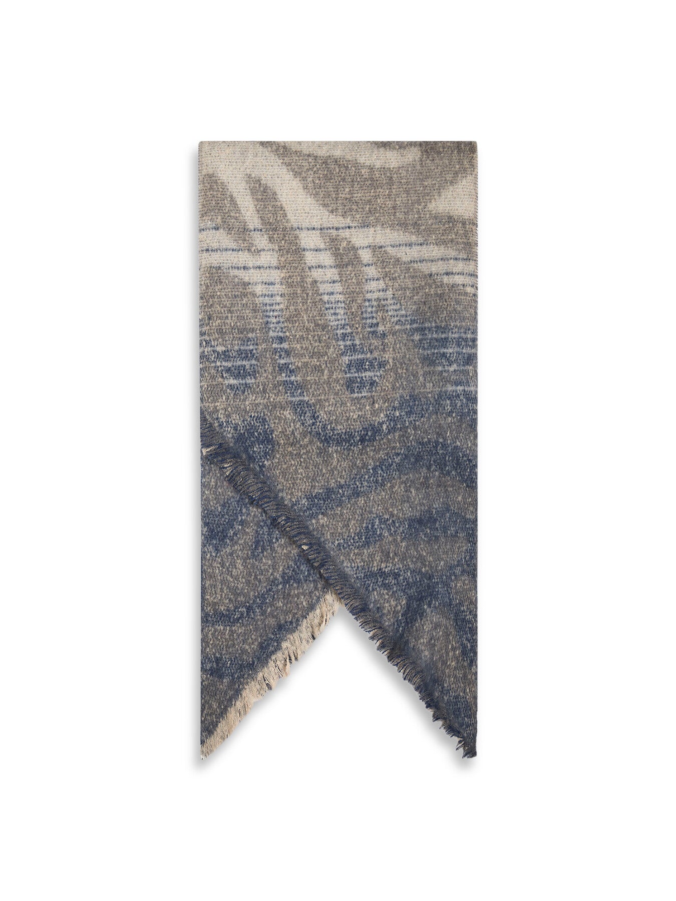 Tiger Print Black Scarf