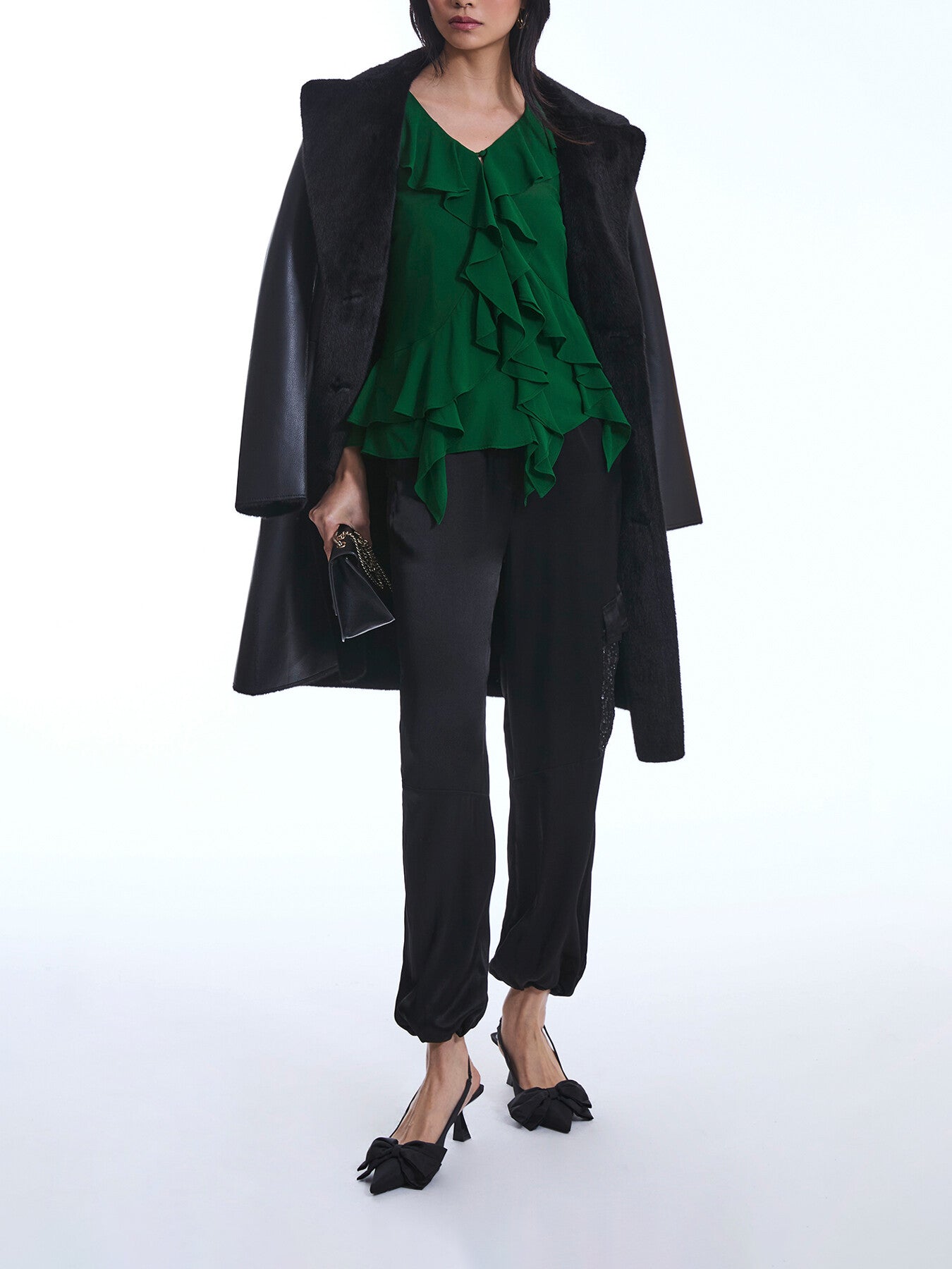 Chiffon Ruffle Shirt