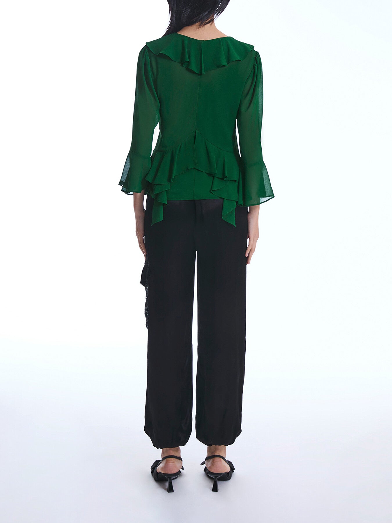 Chiffon Ruffle Shirt