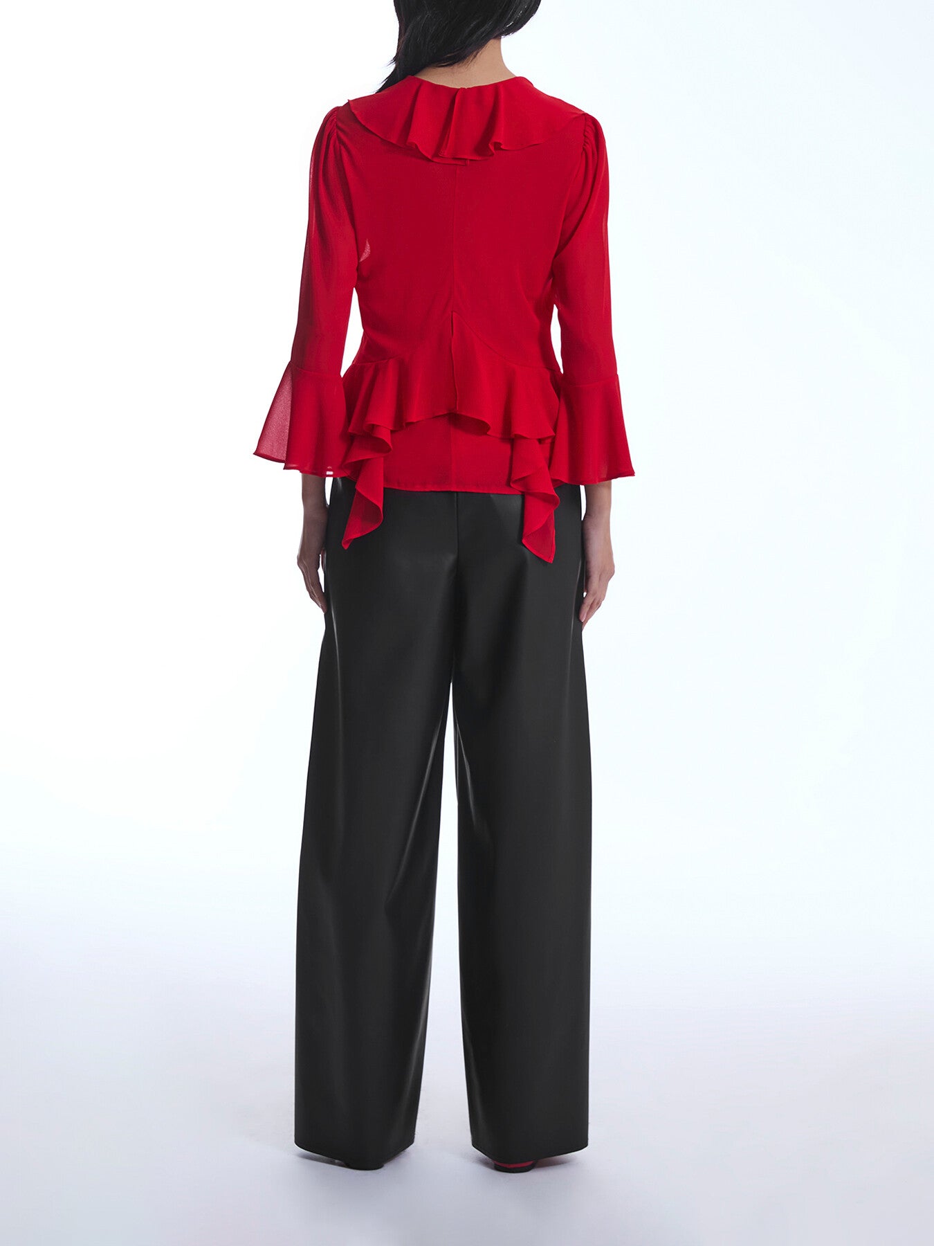 Chiffon Ruffle Shirt