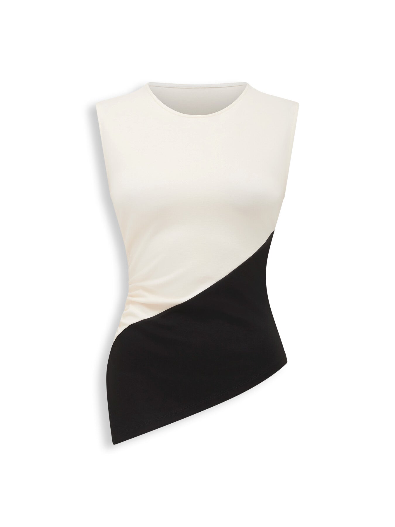 Camryn Two Tone Asymmetrical Top