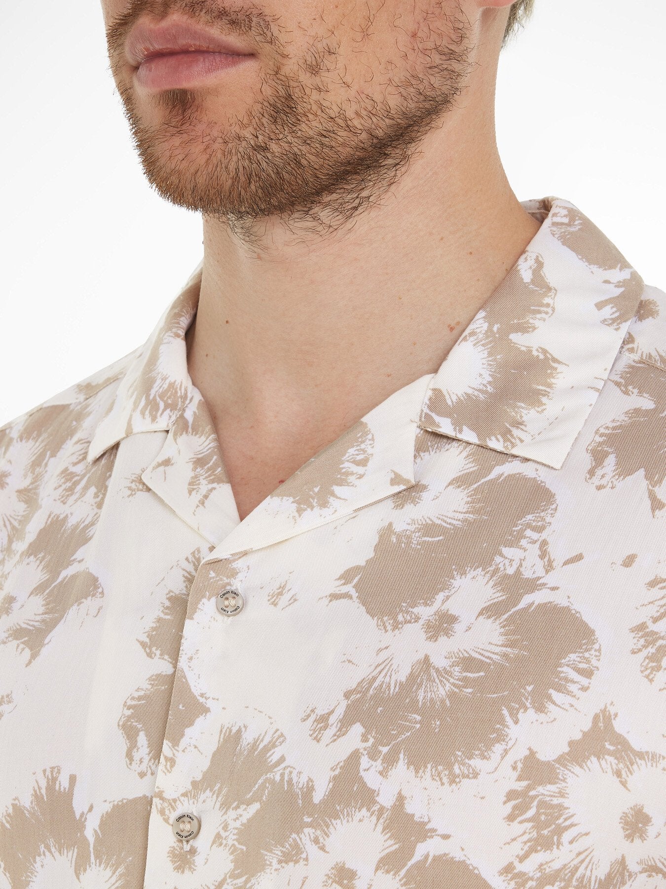 Floral Print Cuban Collar Shirt