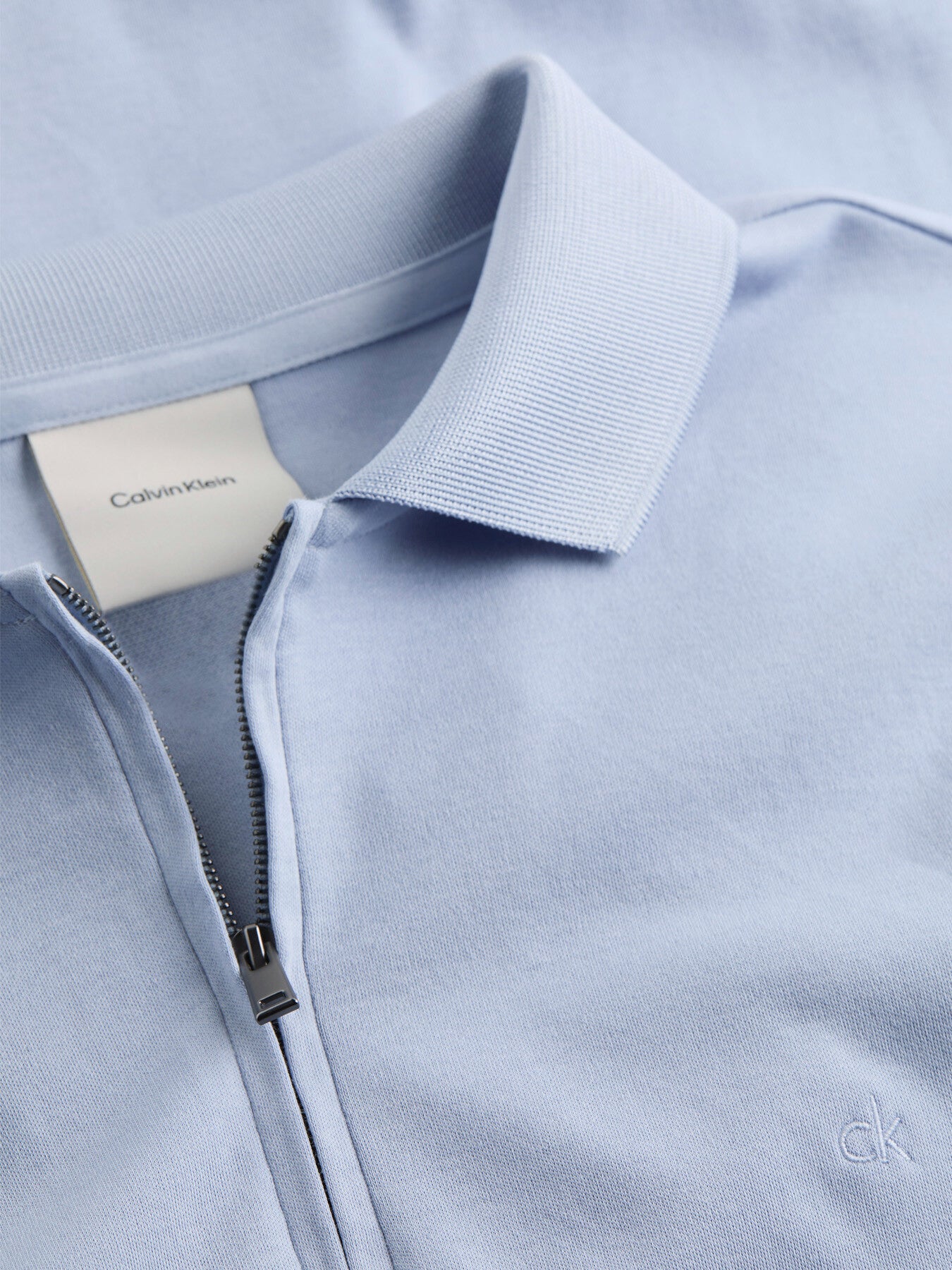 Zip Neck Short Sleeve Polo Shirt