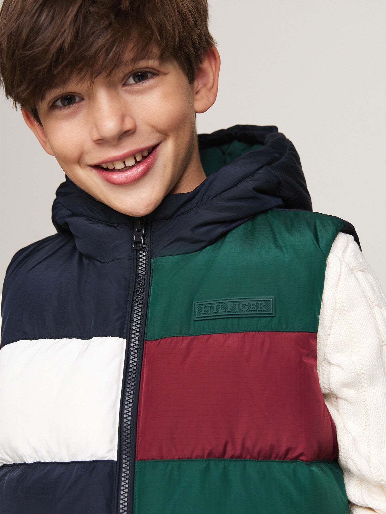 Colour-Blocked Ripstop Hoode