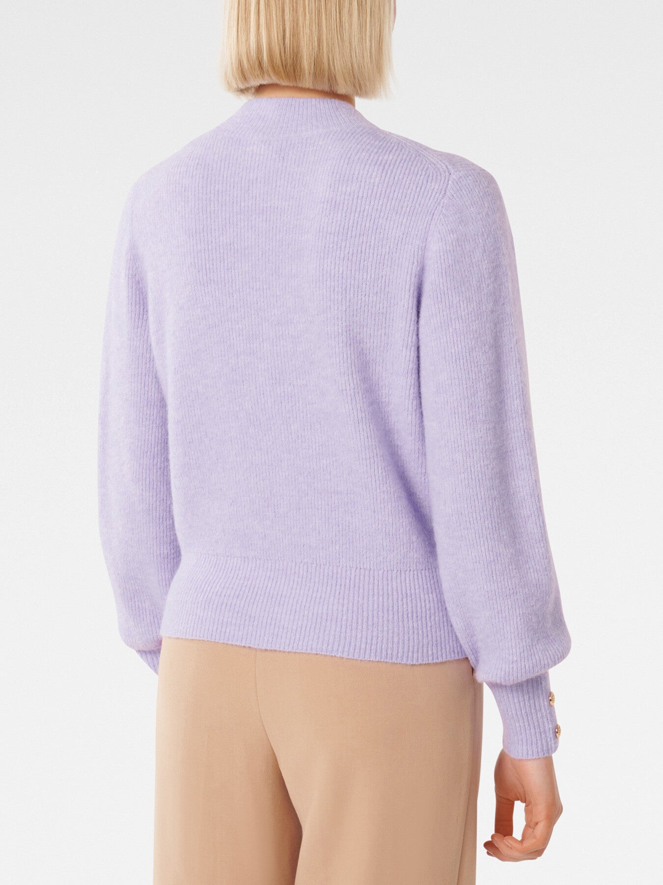 Fearne Crew Neck Button Cuff Jumper