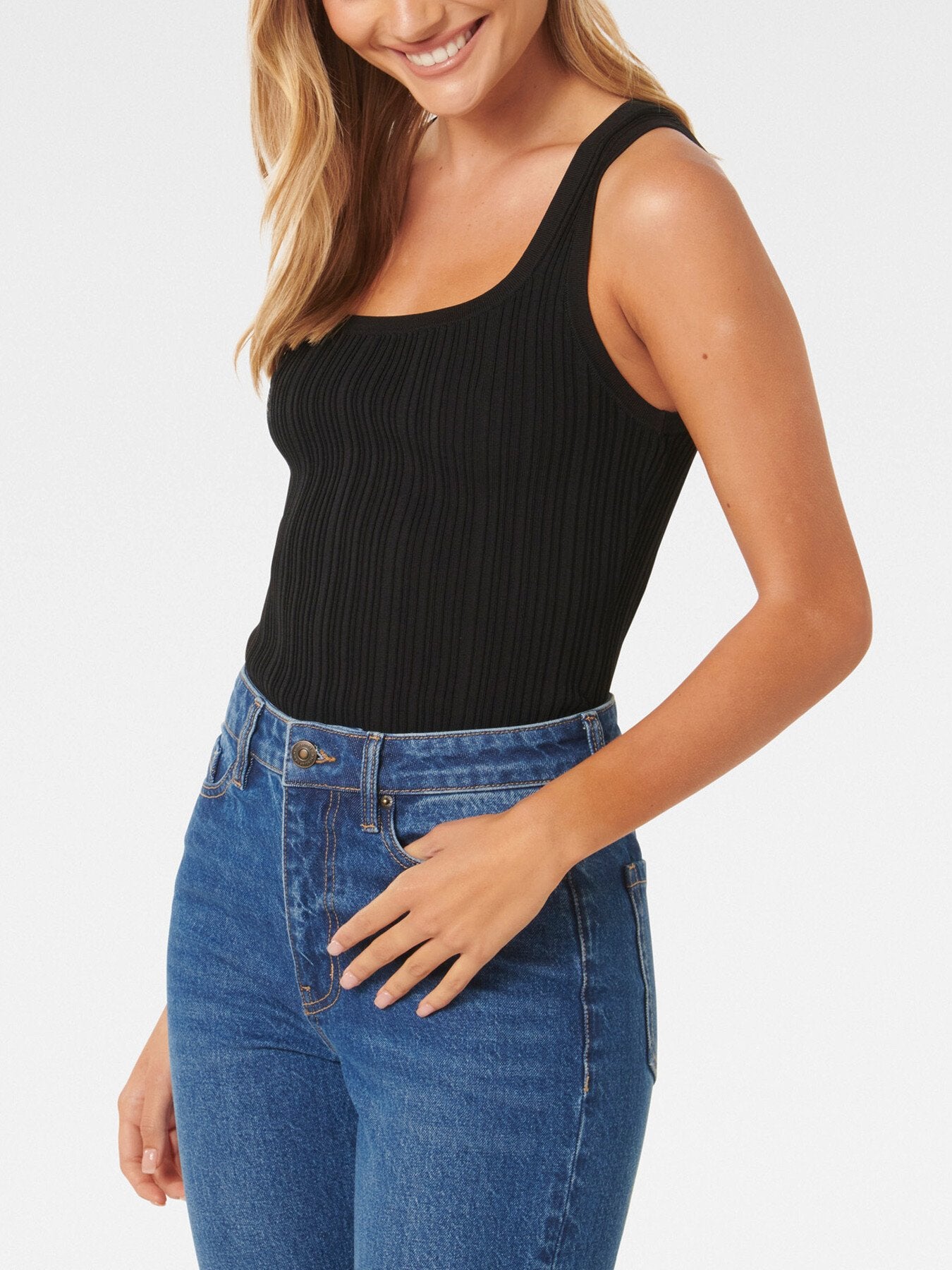 Seville Multi Rib Knit Tank Top
