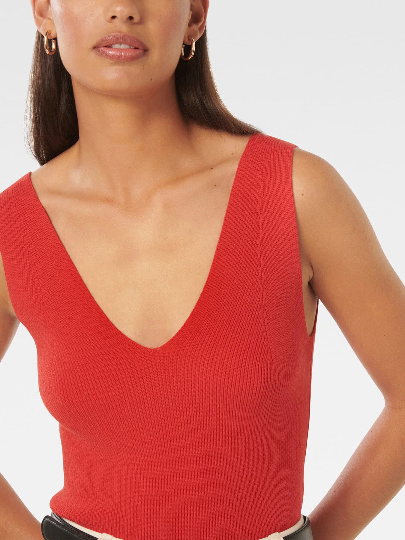 Amara Fashioning Detail Knit Tank Top