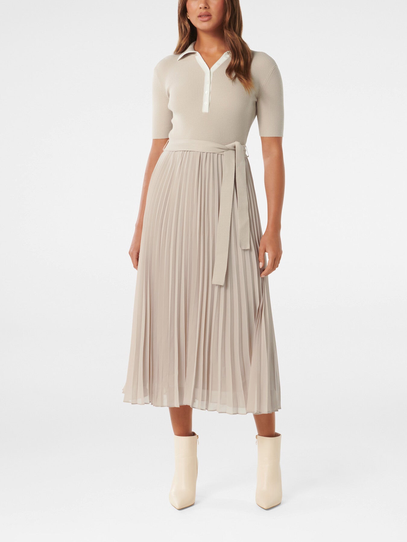 Melody Polo Collar Knit Dress