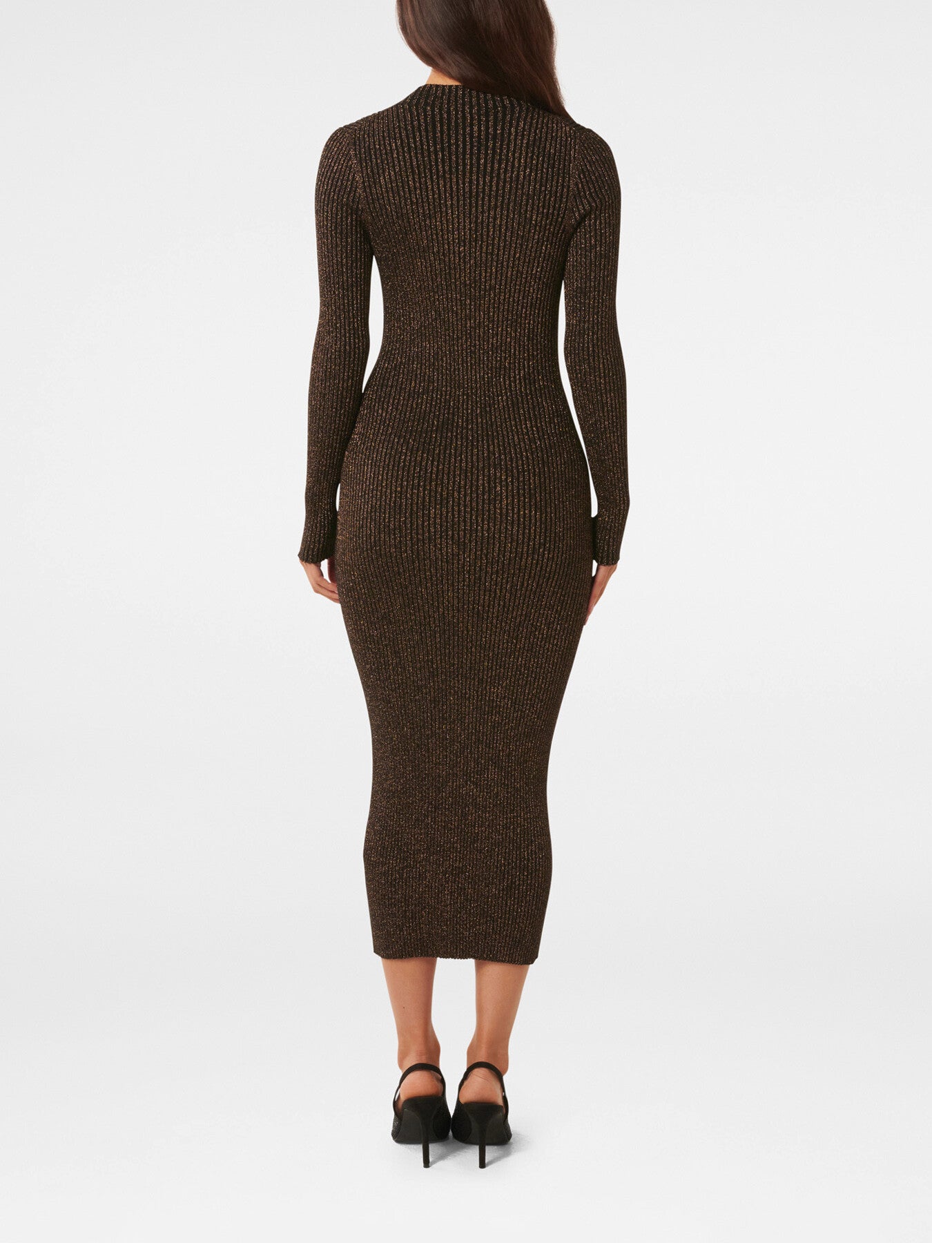 Eliza Ribbed Column Midi Dress