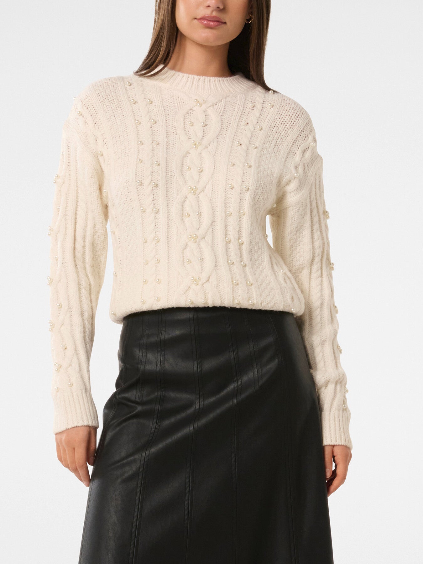 Marie Pearl Embellished Sweater