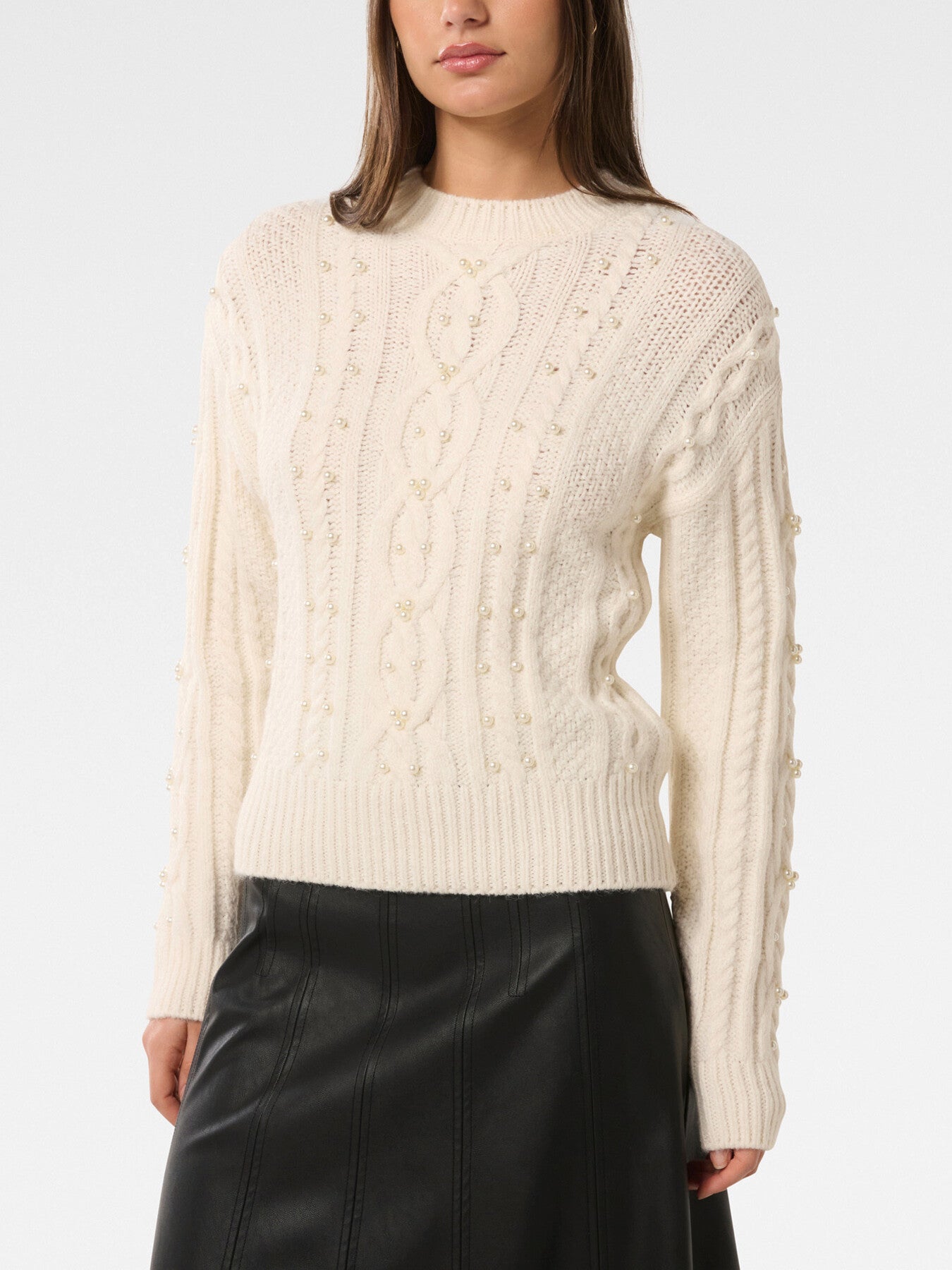 Marie Pearl Embellished Sweater