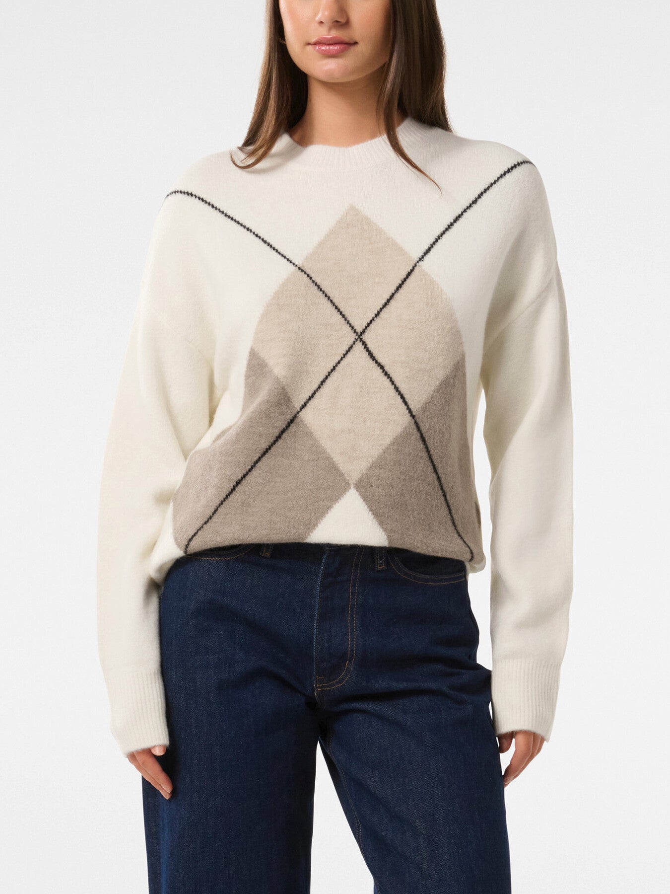 Marien Argyle Knit/THE TOE Emma Argyle Knit Sweater | Premium