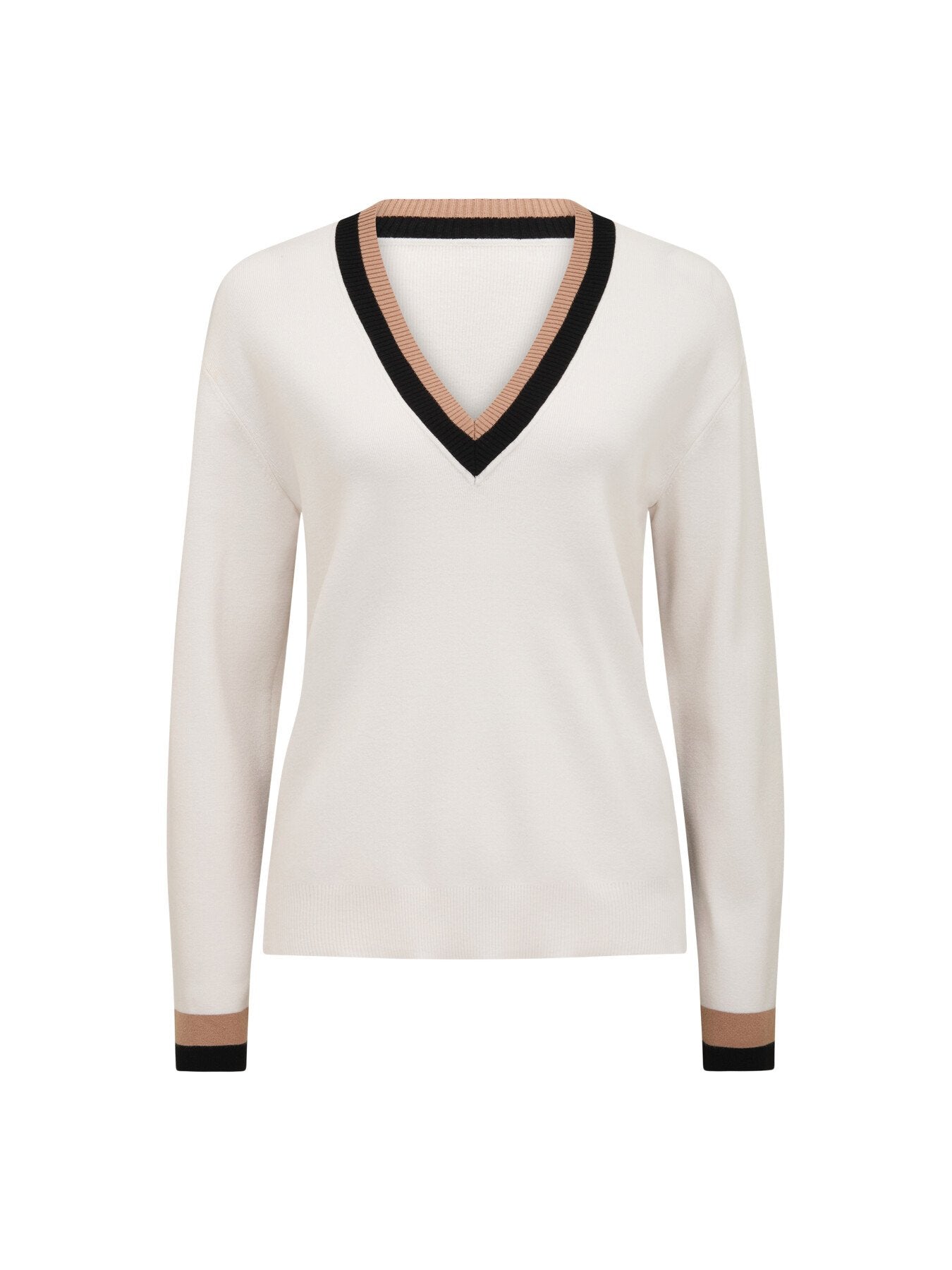 Rose Striped Trim Jumper
