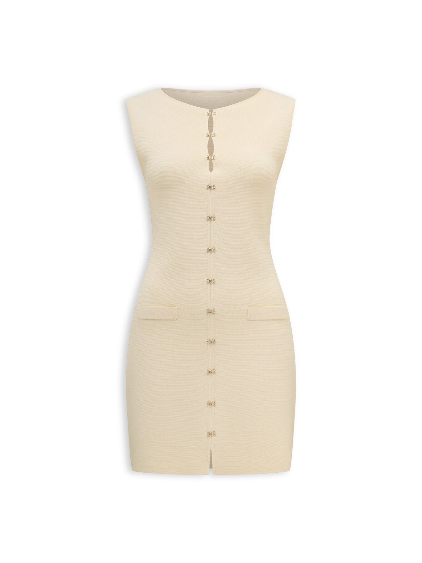 Mimi Hook and Eye Detail Mini Dress