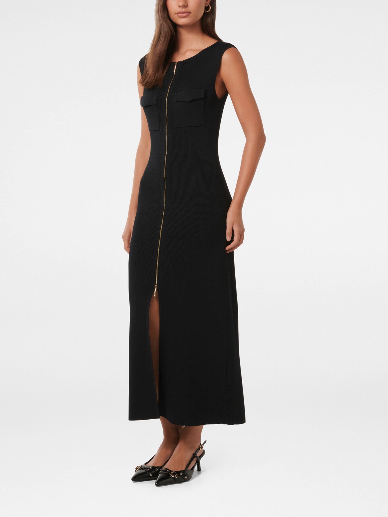 Harriet Zip Through Midi Dress
