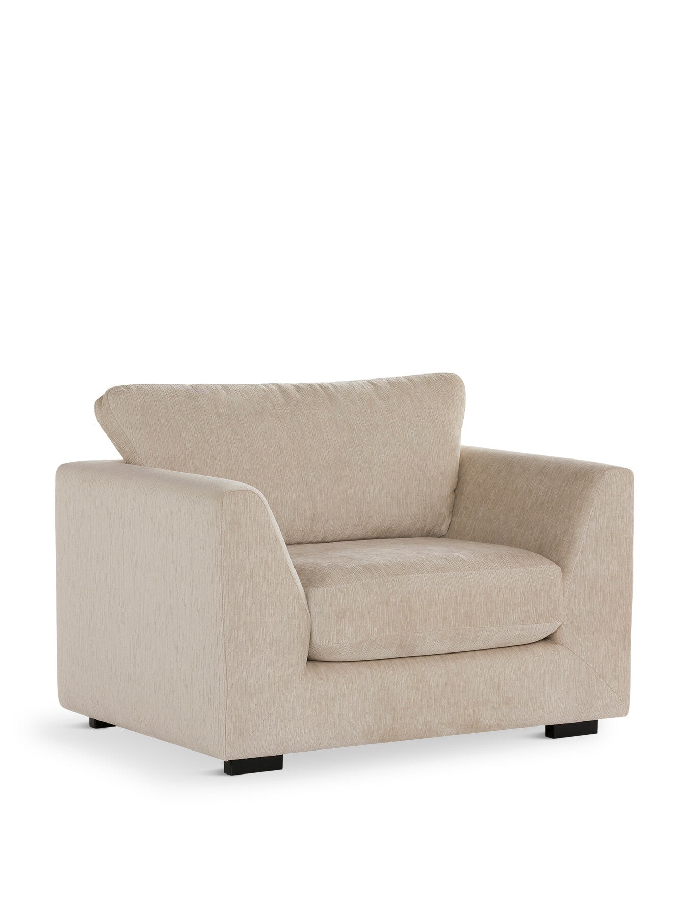 Melby Cream Velvet Armchair