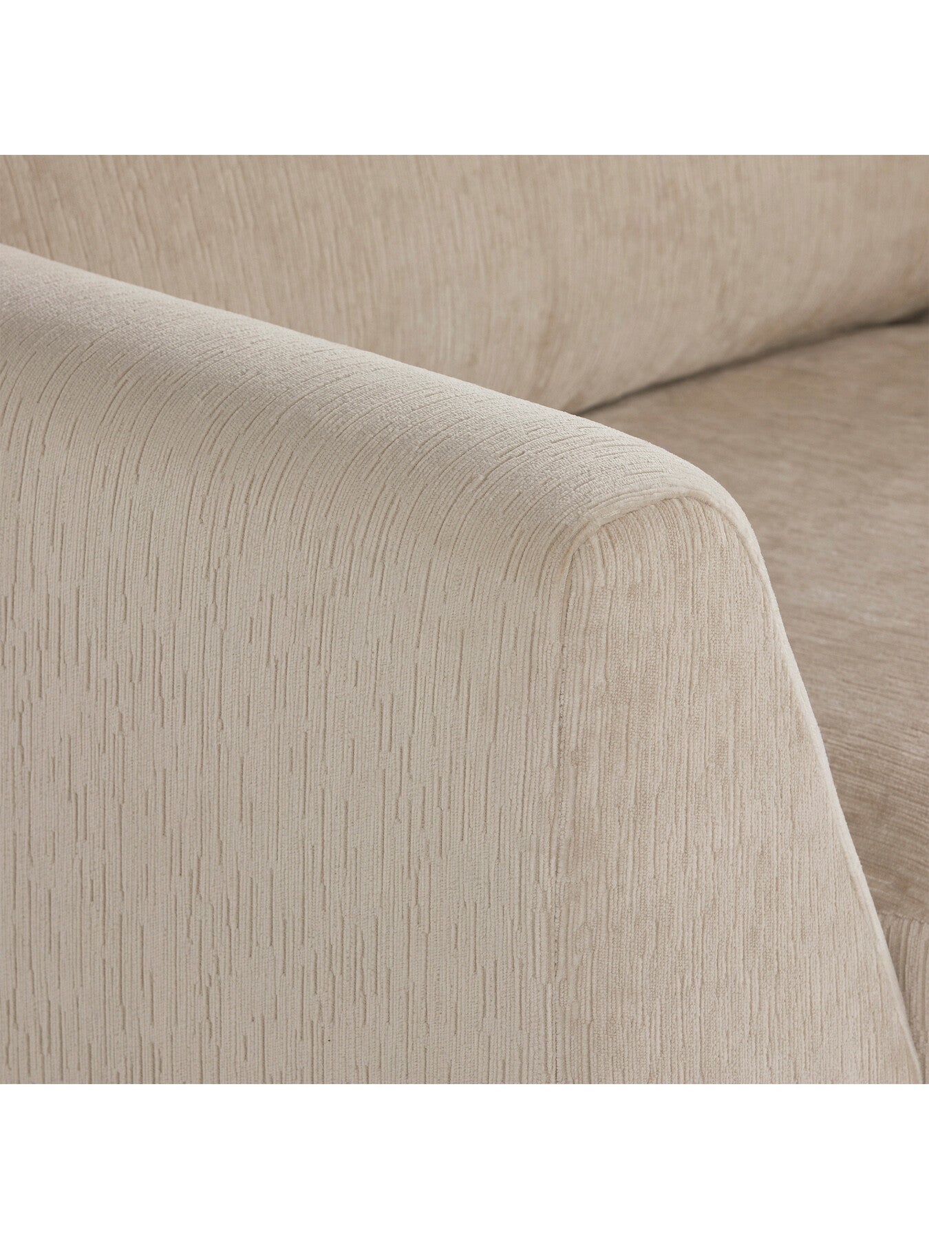Melby Cream Velvet Armchair