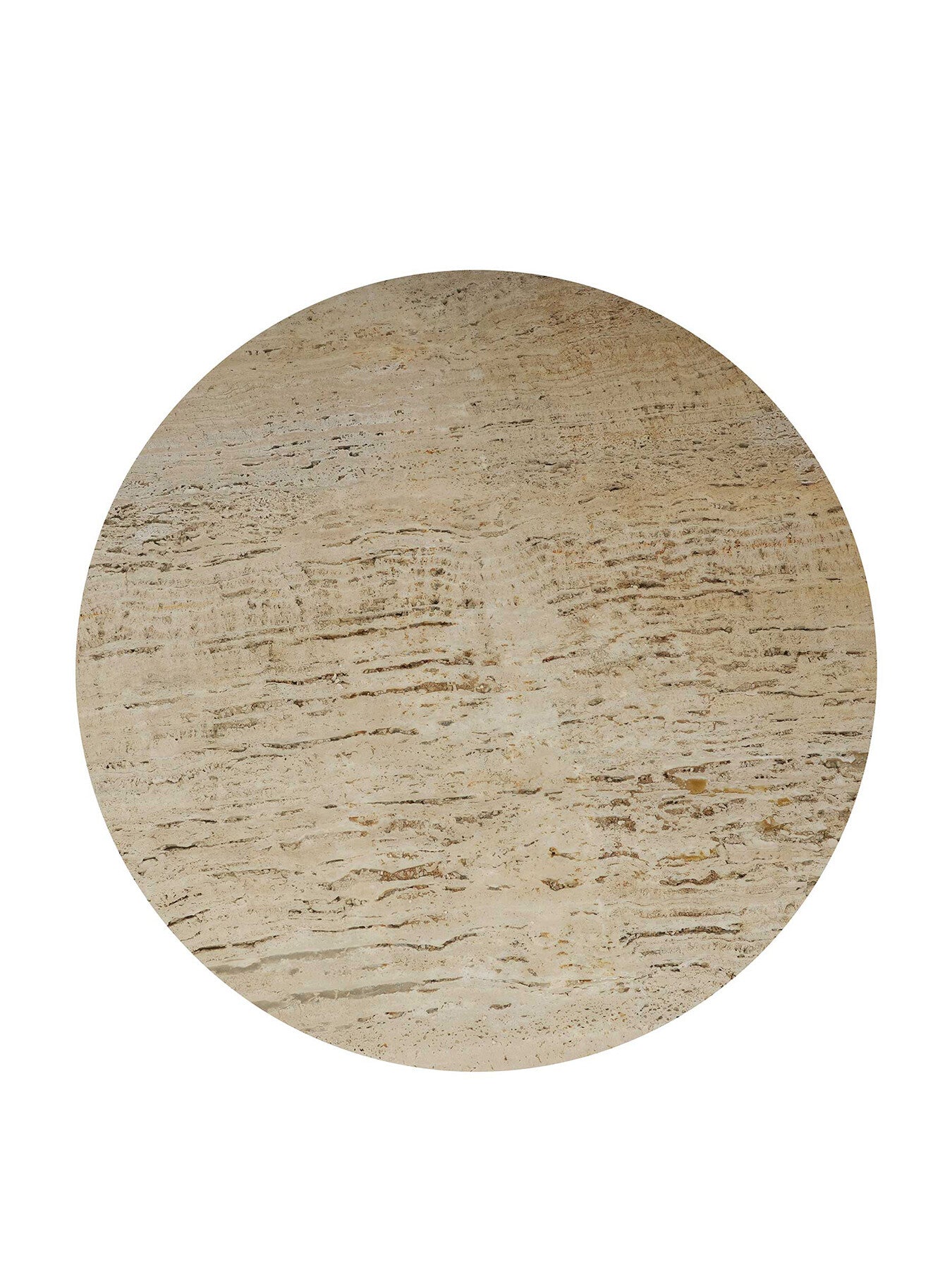 Agra Round Travertine Coffee Table
