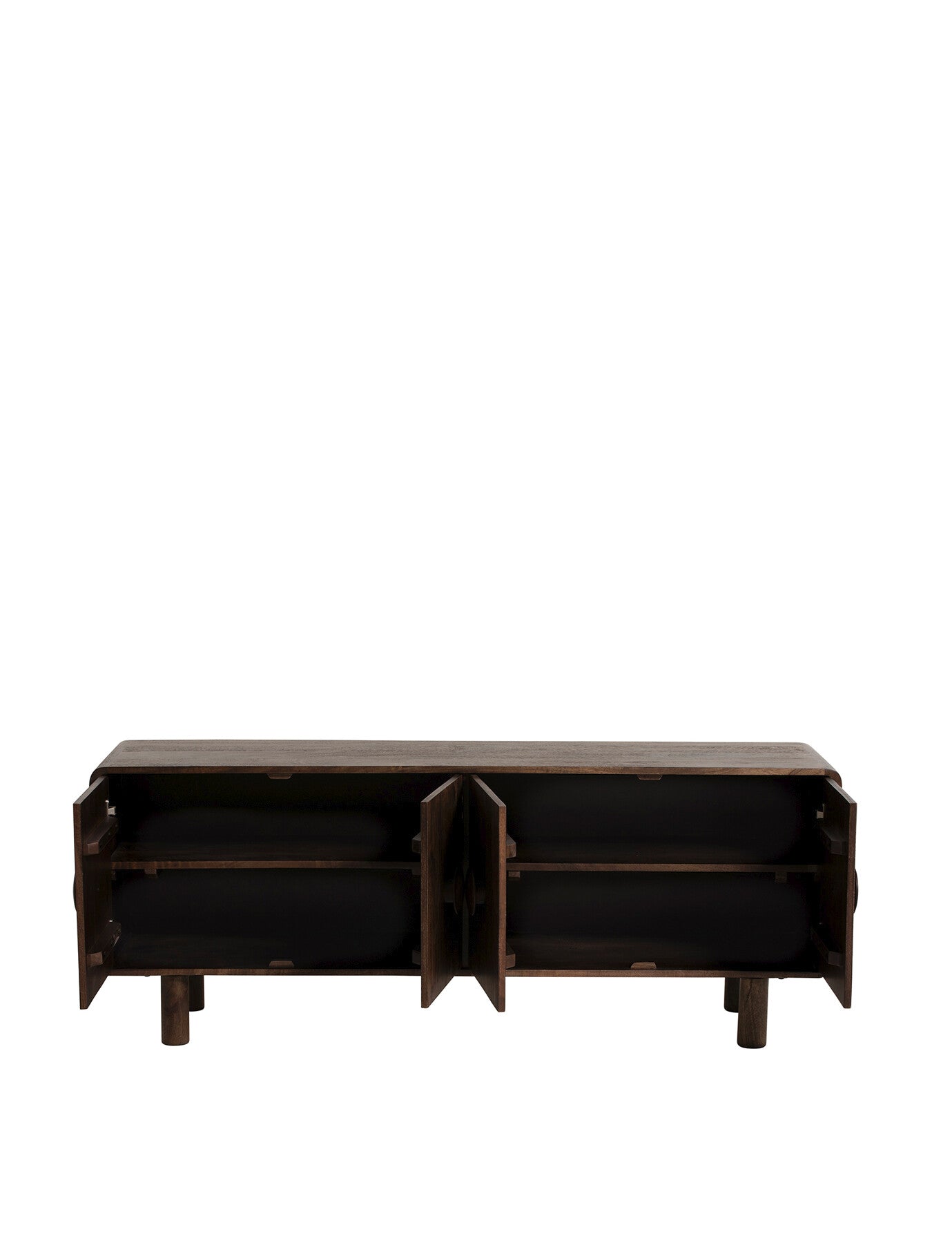Agra Dark Wood 160Cm Tv Unit