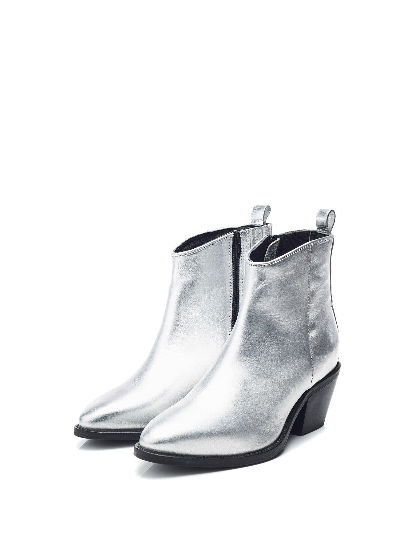 Maevie Metallic Leather Boots