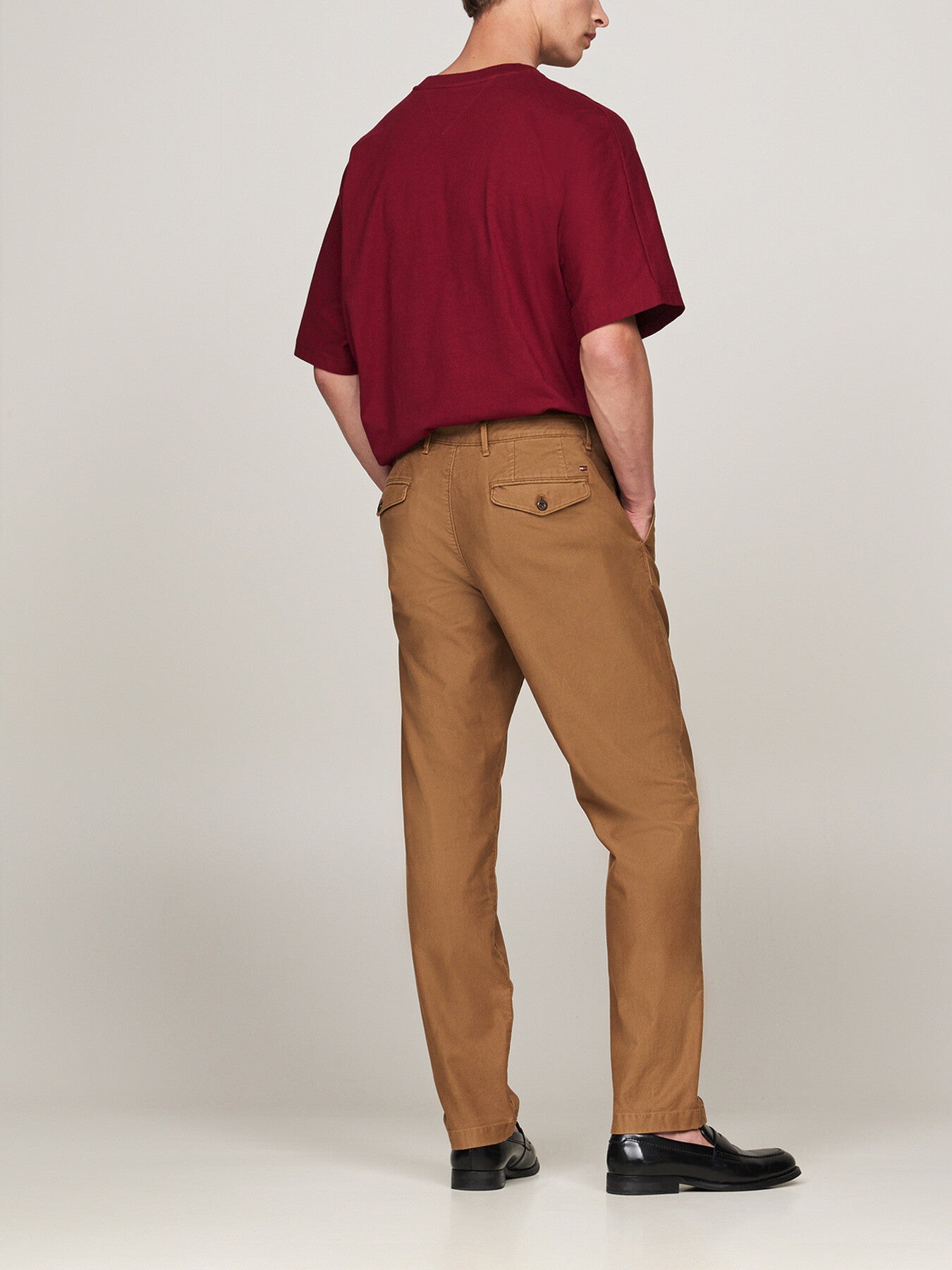 Stretch Cotton Gabardine Tapered Chinos